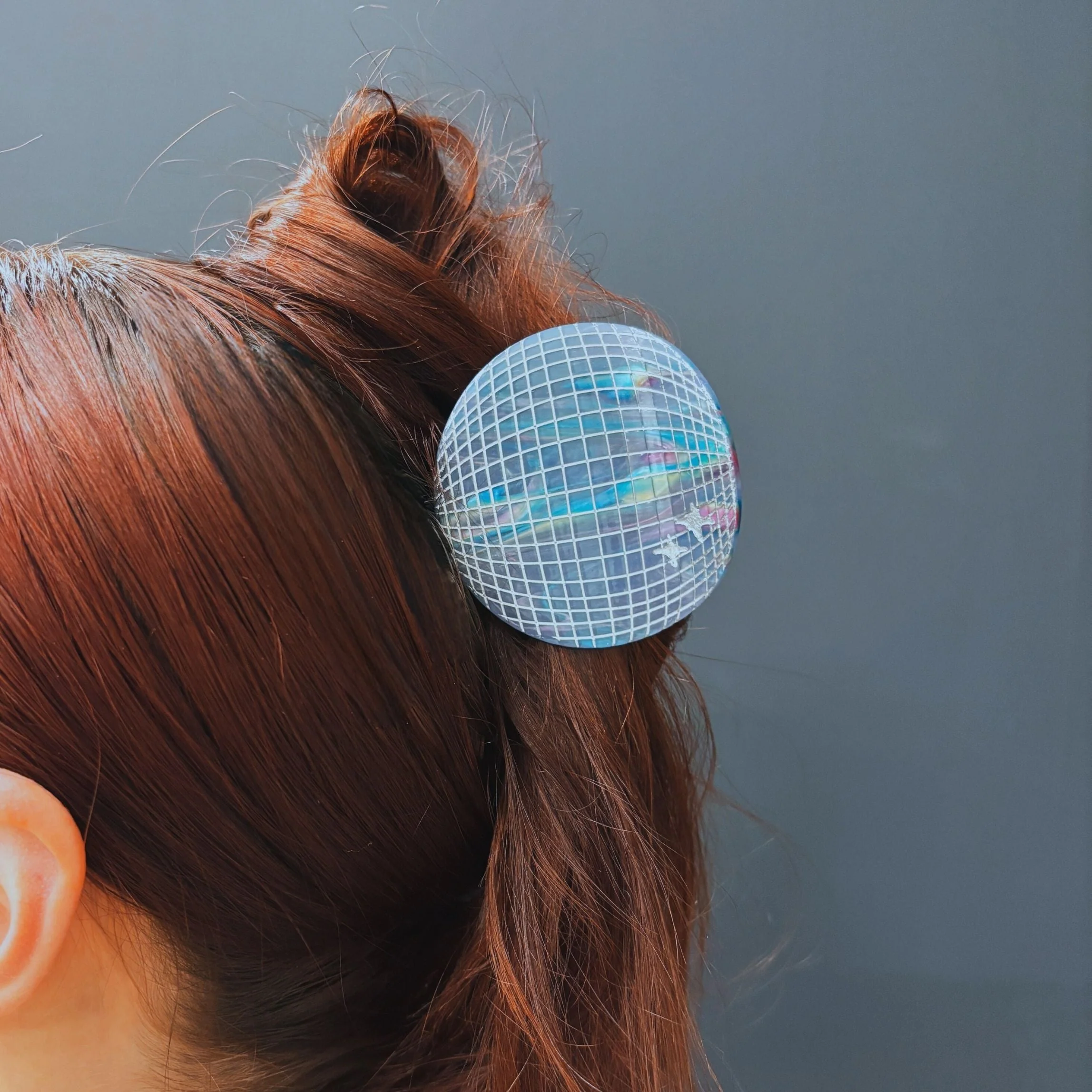 Velvet Claws Disco Ball Hair Clip | 70s Retro Claw Clip - Image 2
