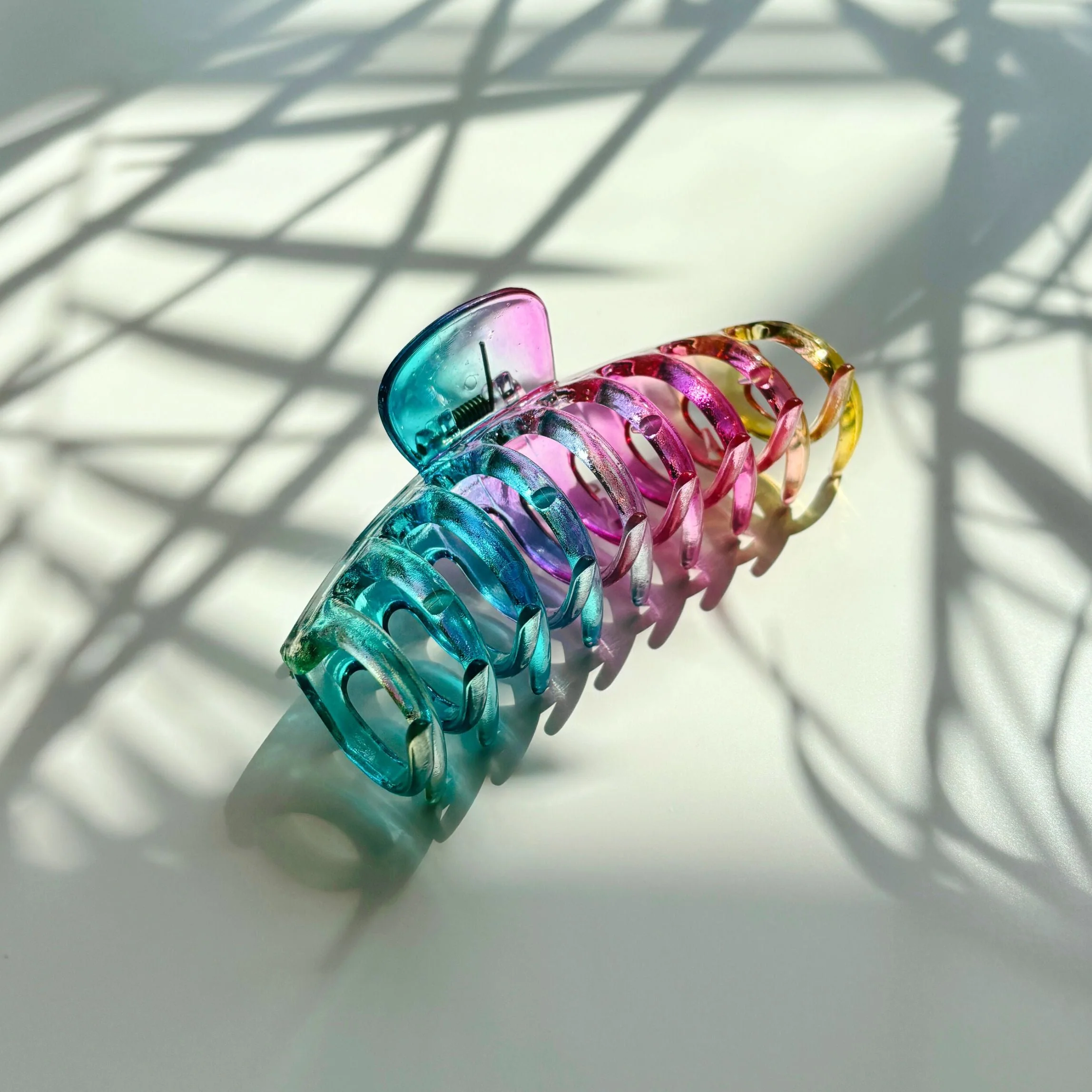 Velvet Claws Hair Claw | The Lobster in Glossy Translucent Rainbow - Image 4
