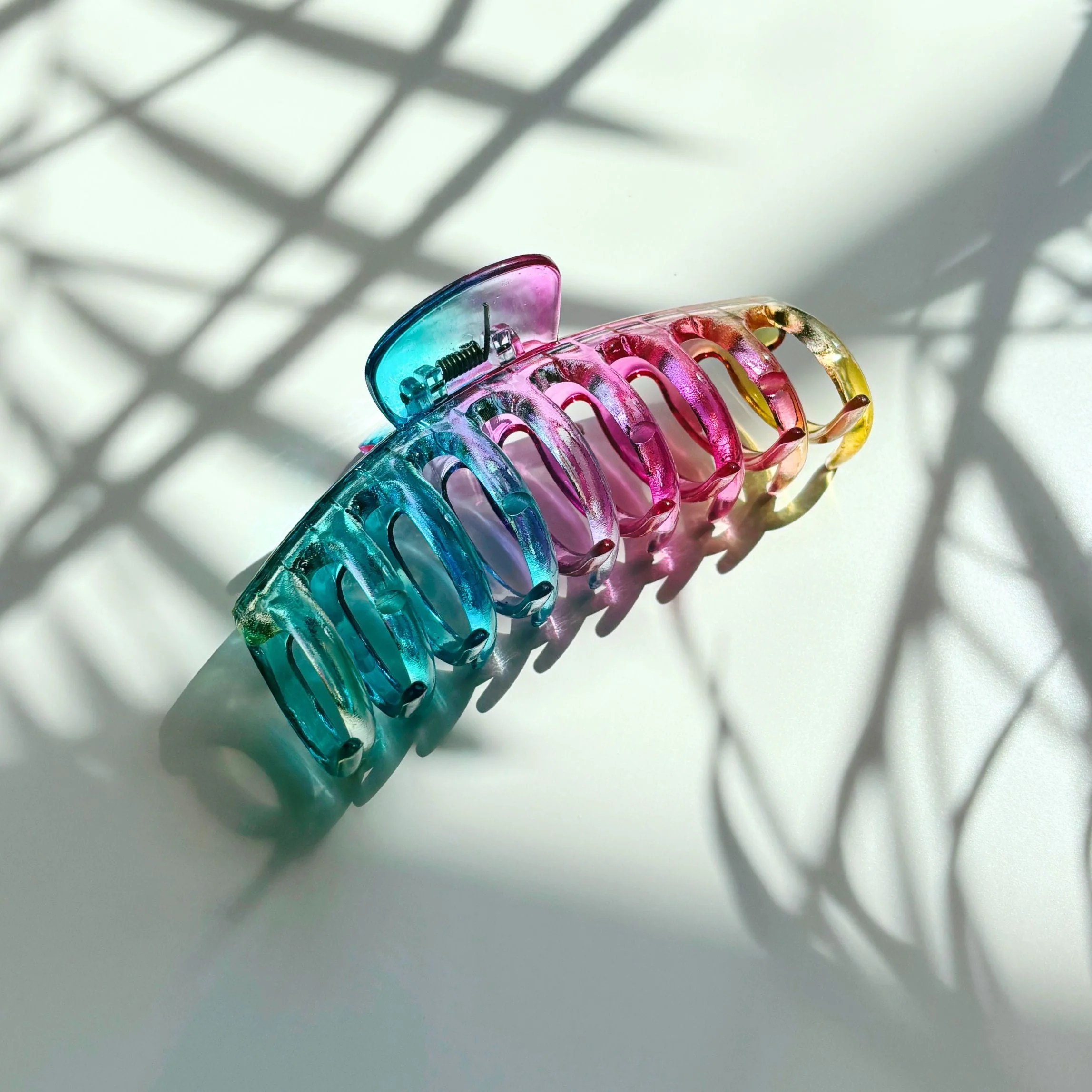 Velvet Claws Hair Claw | The Lobster in Glossy Translucent Rainbow - Image 6