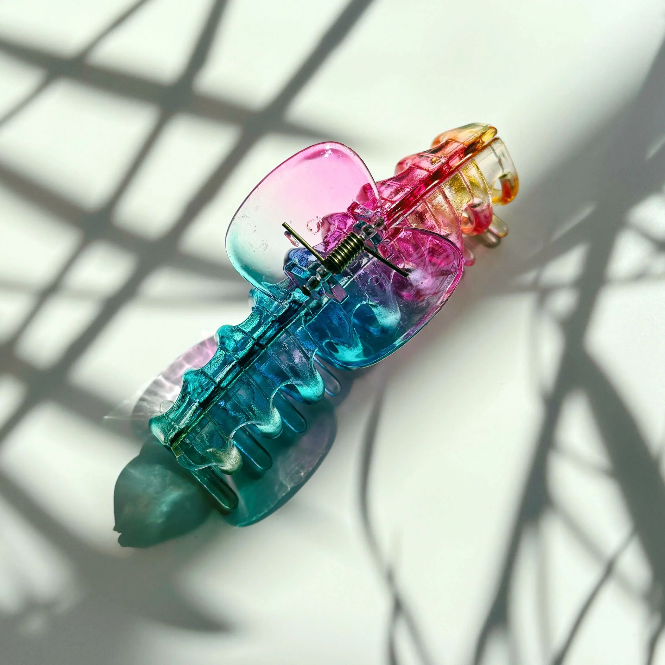 Velvet Claws Hair Claw | The Lobster in Glossy Translucent Rainbow - Image 8