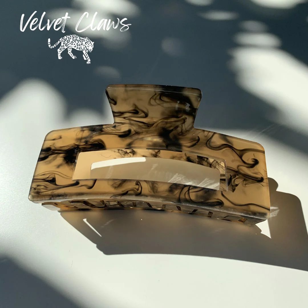 Velvet Claws Hair Clip | The Diana in Smoke Hair Claw - Image 3
