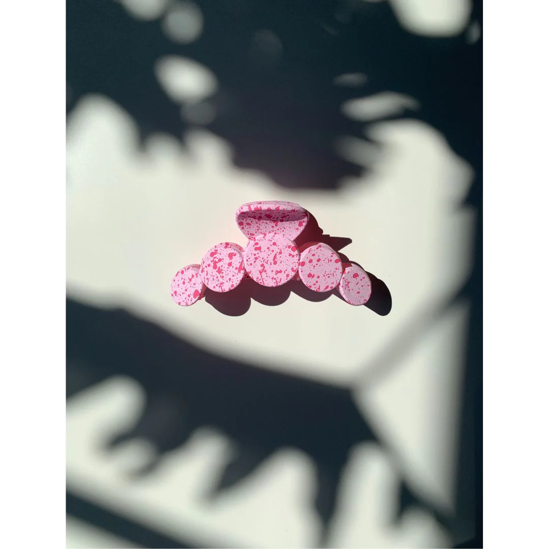 Velvet Claws Hair Clip | The Freckle in Pink Hair Claw - Image 3