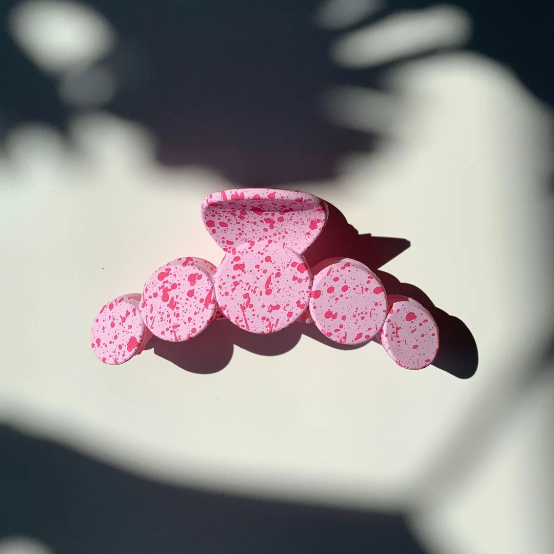 Velvet Claws Hair Clip | The Freckle in Pink Hair Claw - Image 5