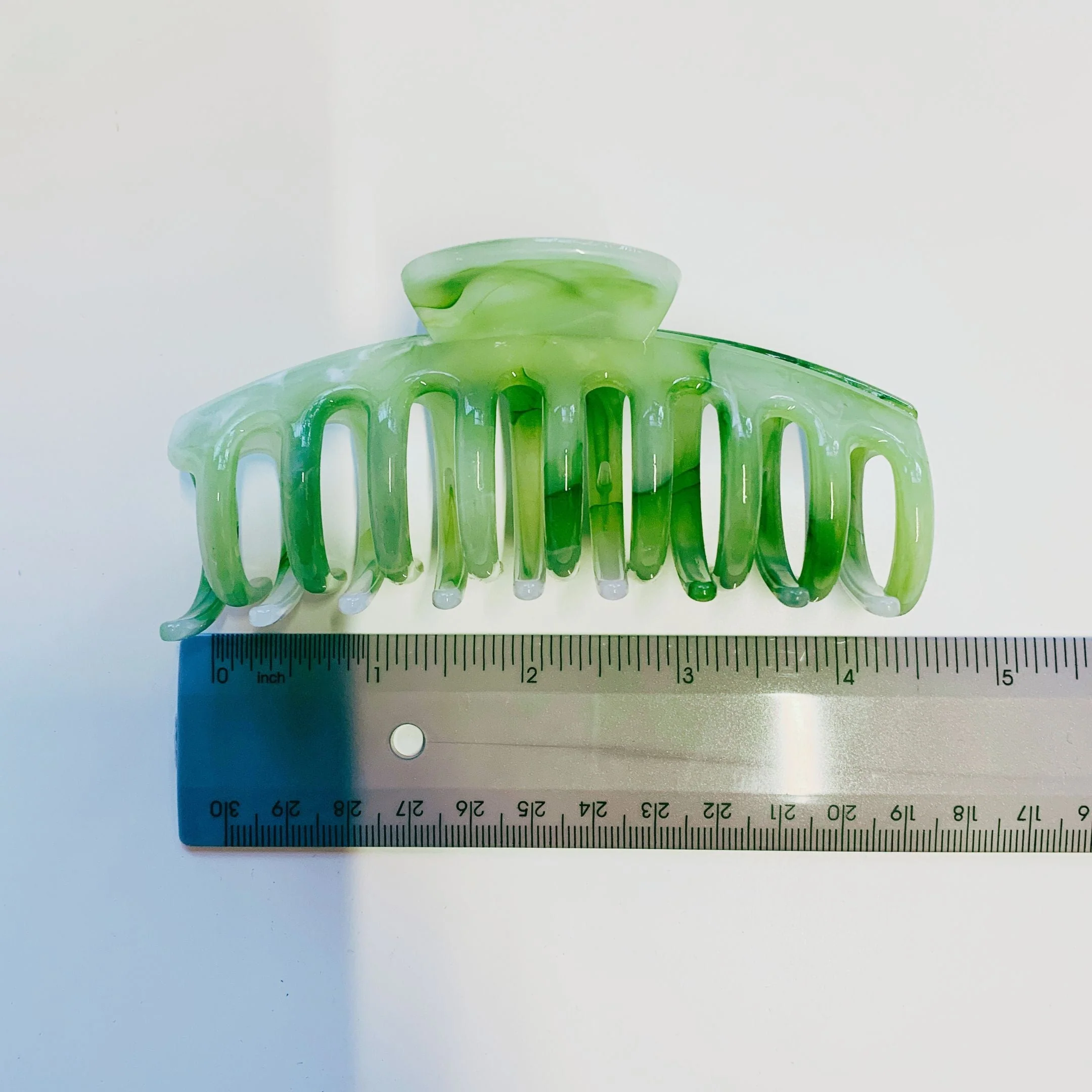 Velvet Claws Hair Clip | The Lobster in Matcha Swirl | Claw Clip in Velvet Travel Bag - Image 8
