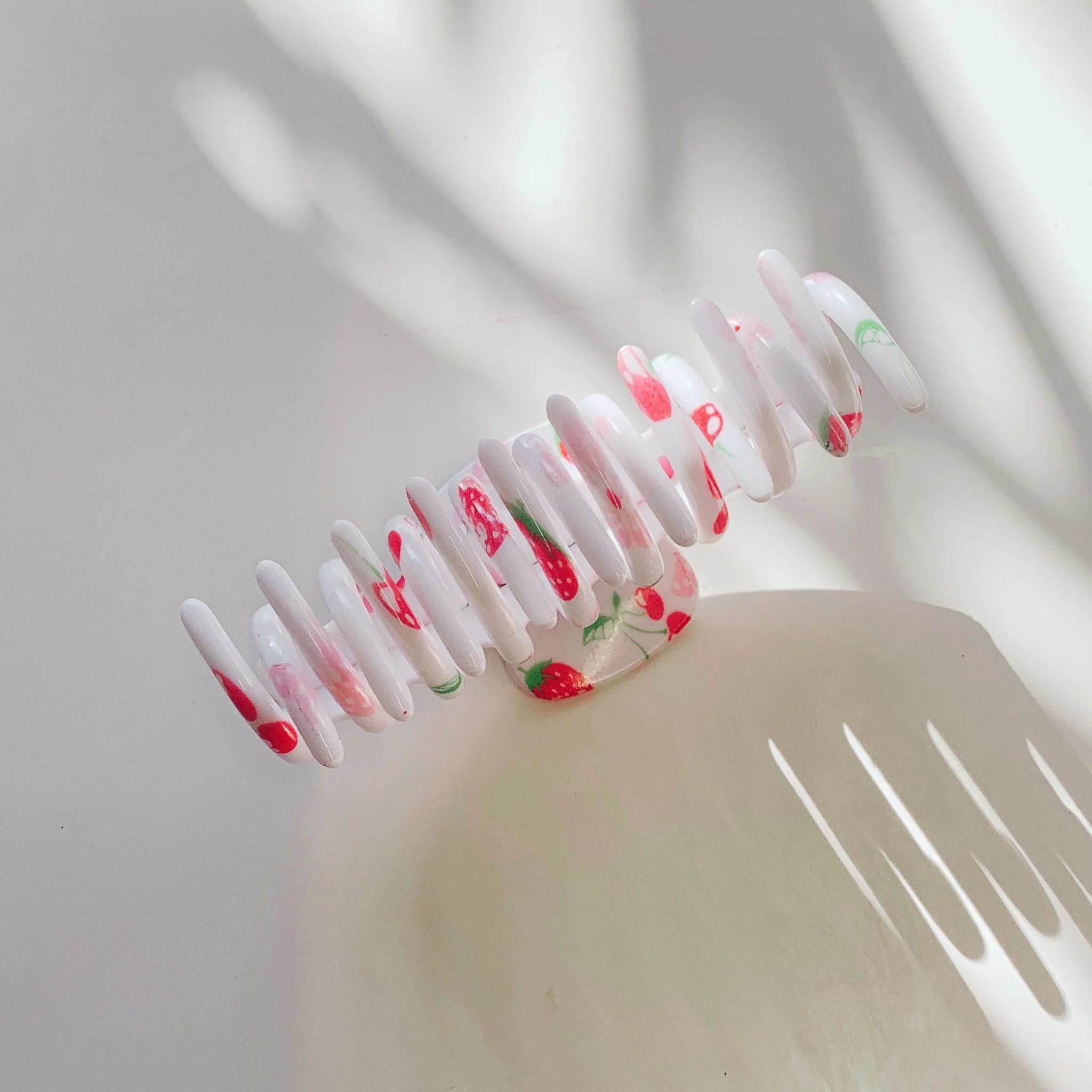 Velvet Claws Hair Clip | The Lobster in Sweet Strawberries - Image 4