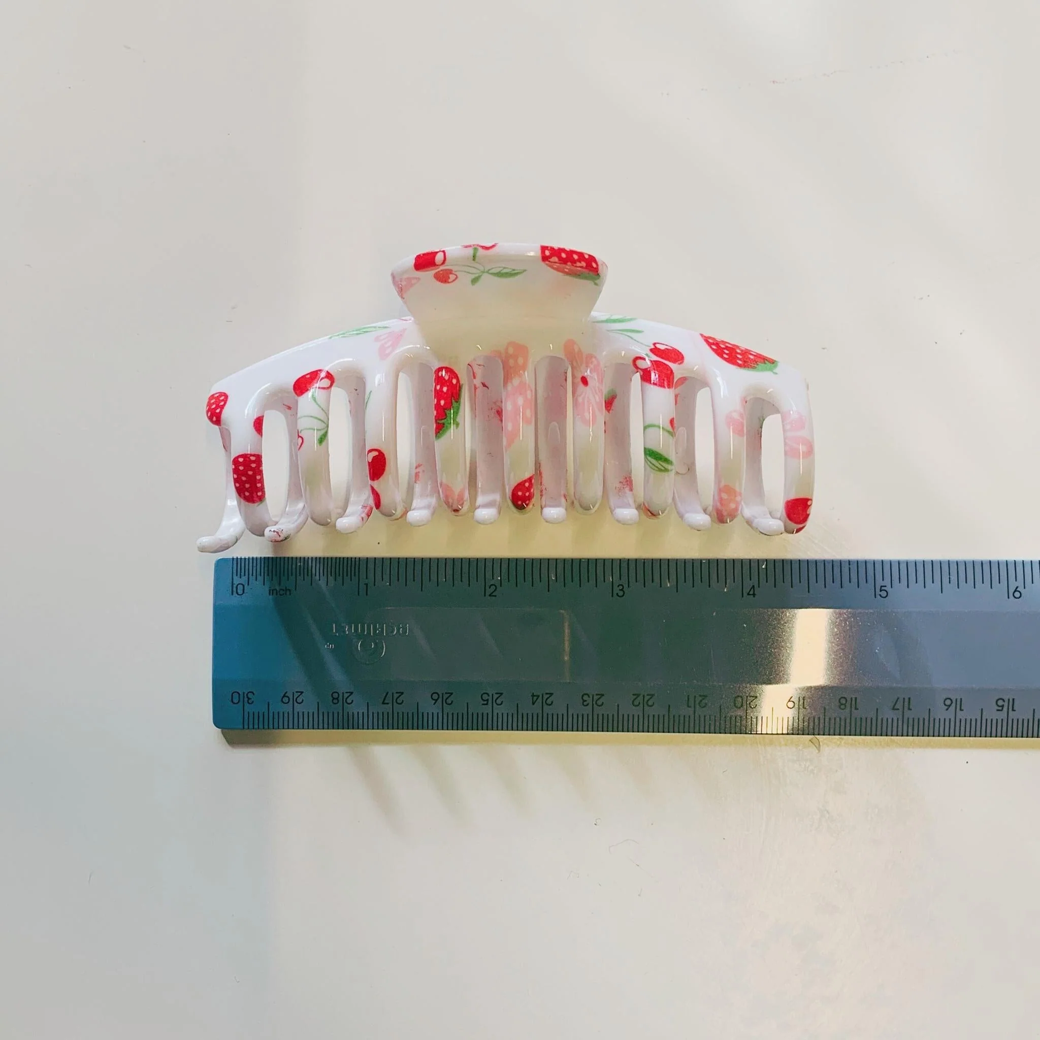 Velvet Claws Hair Clip | The Lobster in Sweet Strawberries - Image 6