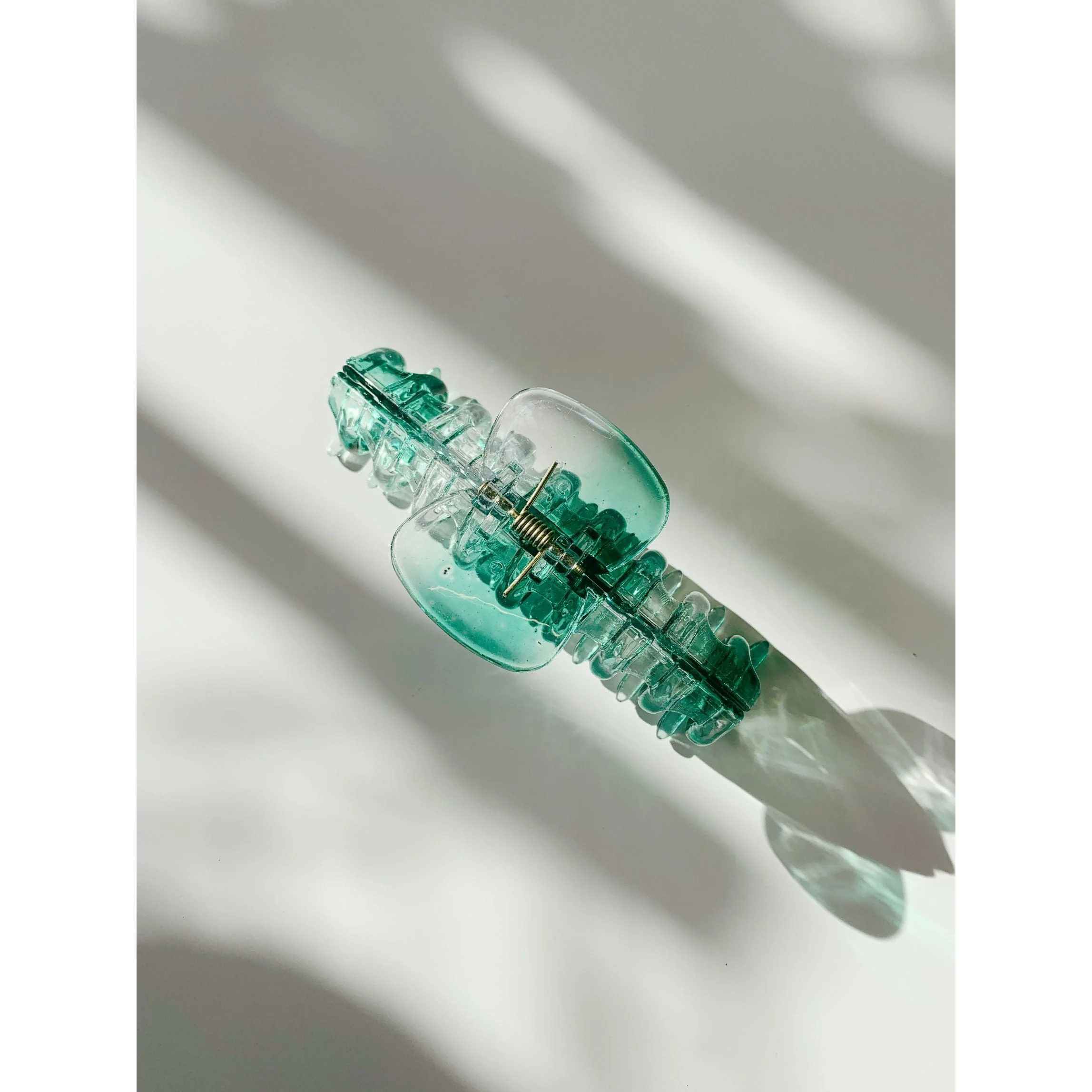 Velvet Claws Hair Clip | The Lobster in Translucent Green Hair Claw - Image 4