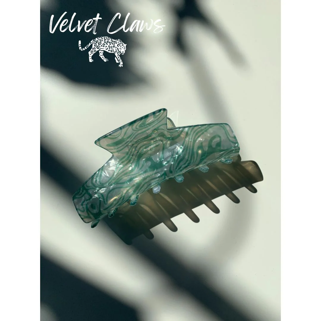 Velvet Claws Hair Clip | The Psychedelic in Nature Child Hair Claw - Image 4