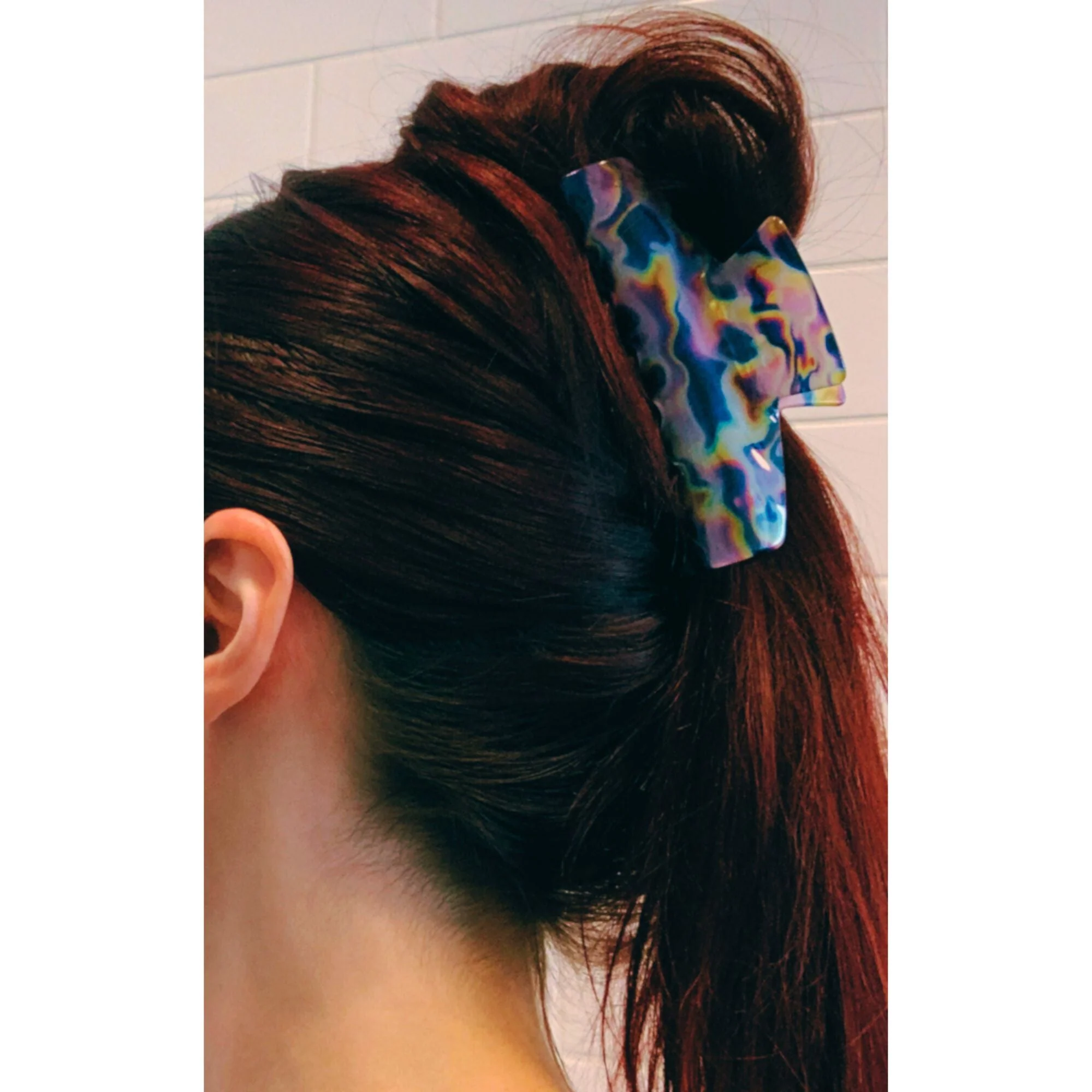 Velvet Claws Hair Clip | The Psychedelic in Purple Trip Hair Claw - Image 3