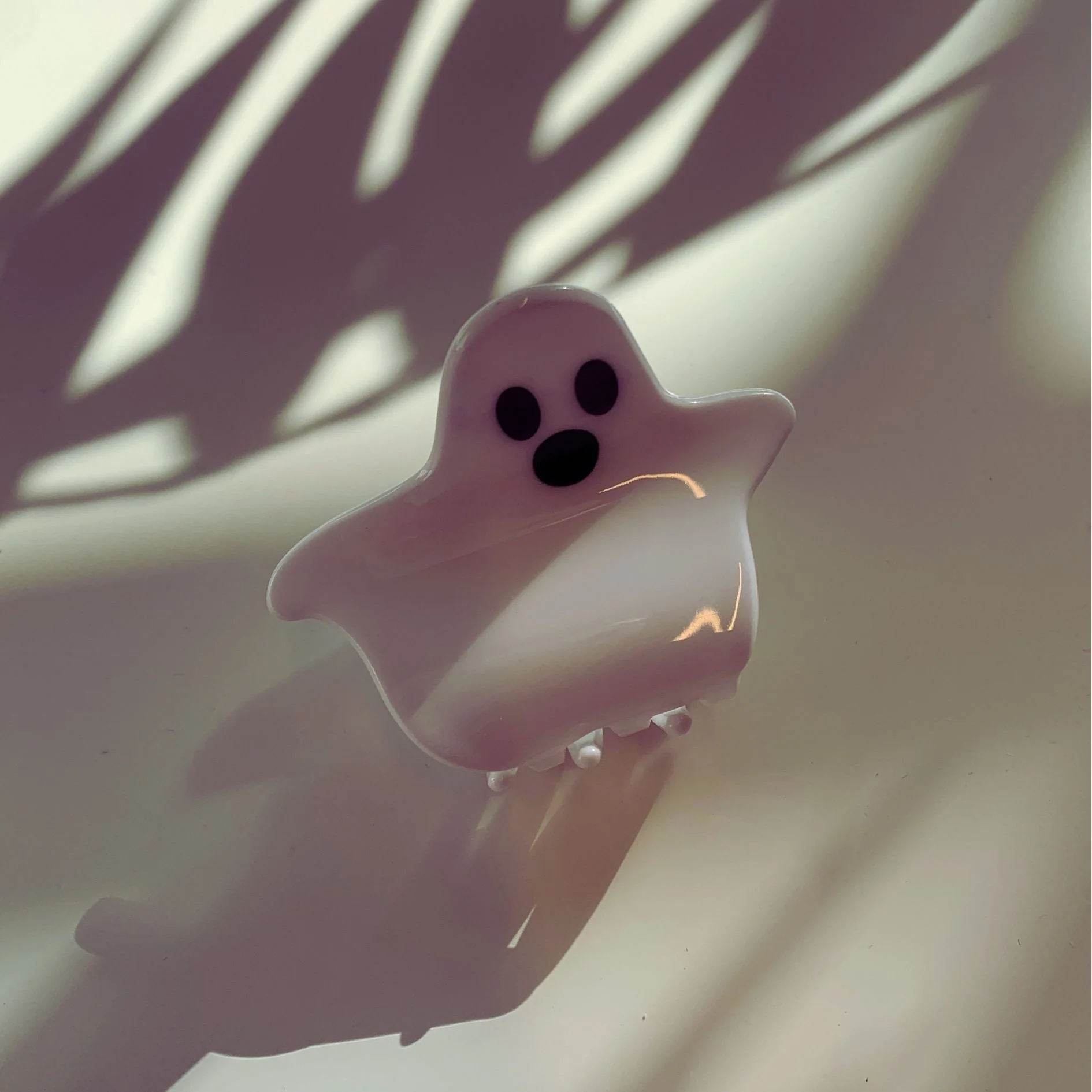 Velvet Claws Mini Hair Clip | Halloween Collection Baby Ghost Go Boo Hair Claw