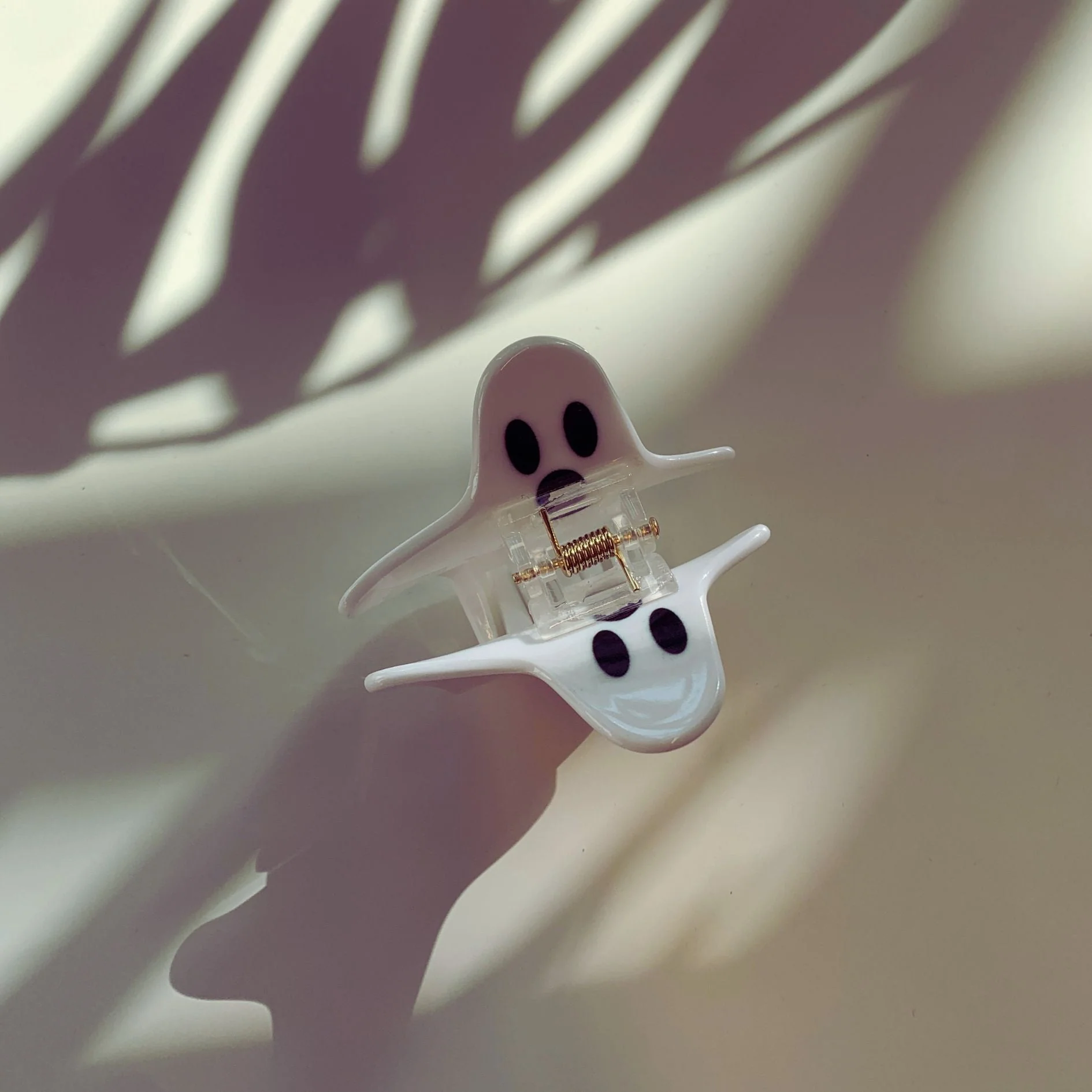 Velvet Claws Mini Hair Clip | Halloween Collection Baby Ghost Go Boo Hair Claw - Image 2