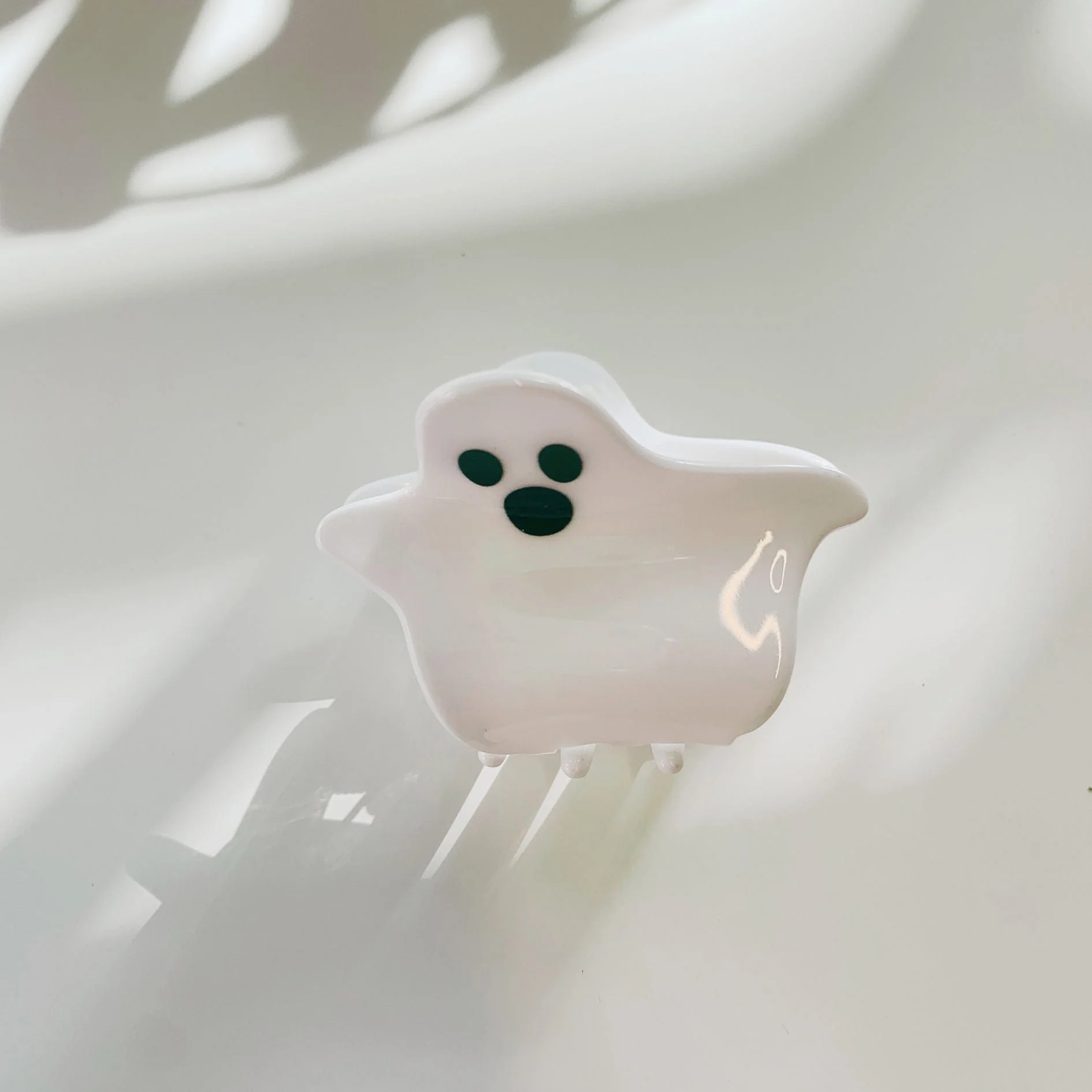 Velvet Claws Mini Hair Clip | Halloween Collection Baby Ghost Go Boo Hair Claw - Image 3