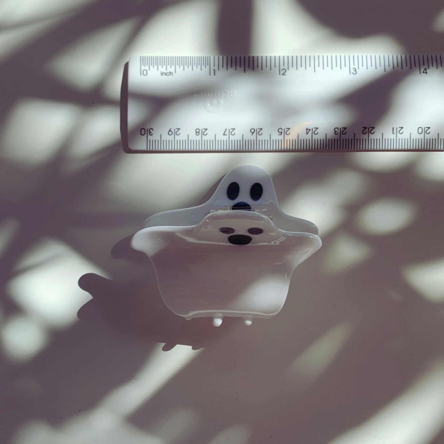 Velvet Claws Mini Hair Clip | Halloween Collection Baby Ghost Go Boo Hair Claw - Image 6