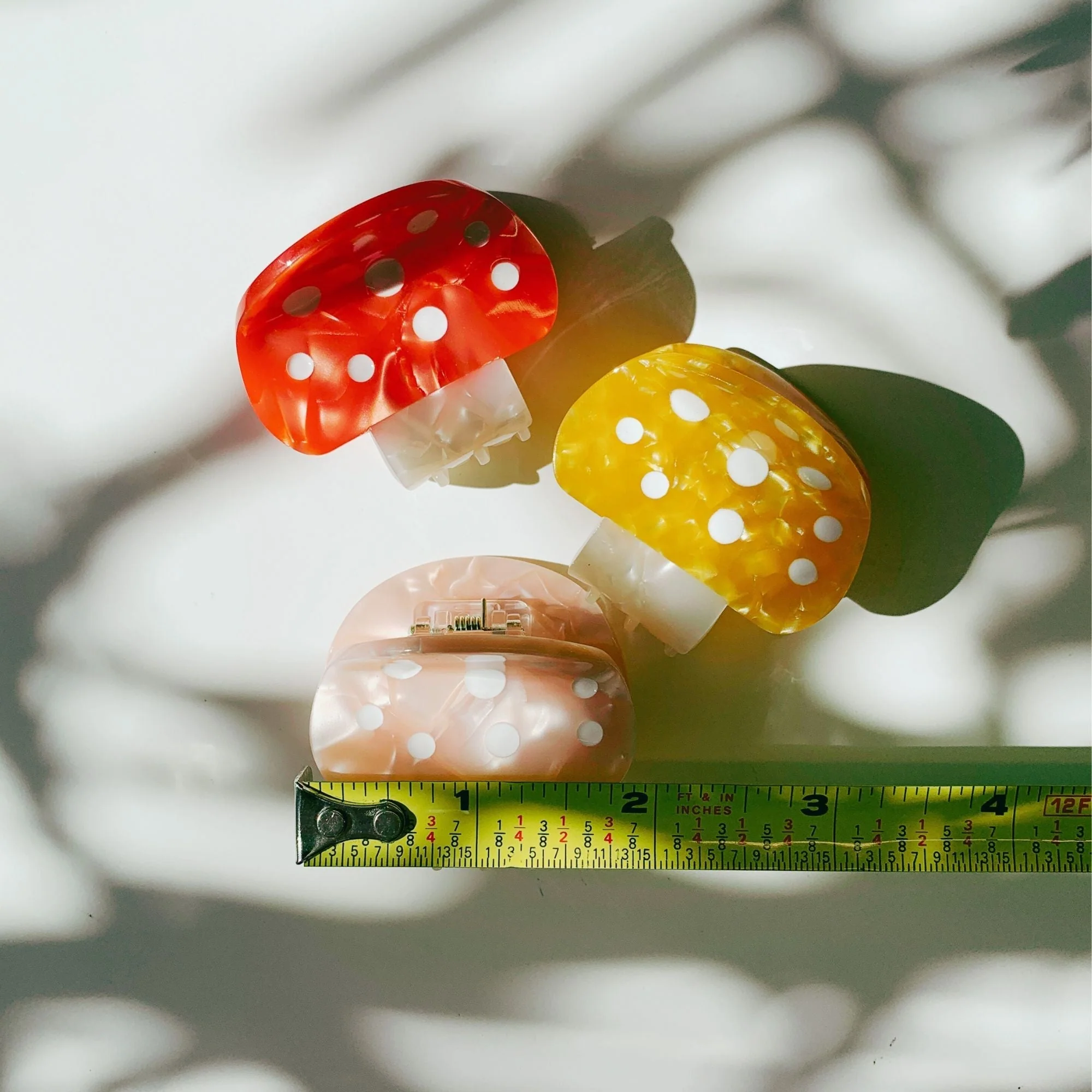 Velvet Claws Mini Mushroom Hair Clip in Red - Image 6
