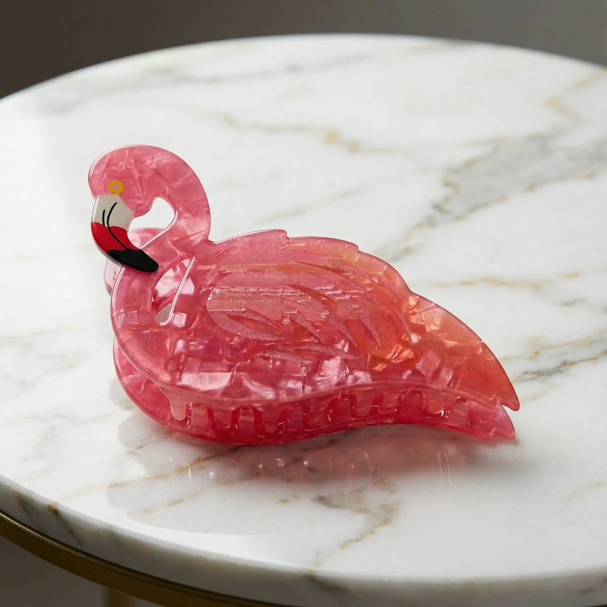 Velvet Claws Pink Flamingo Hair Clip - Image 12