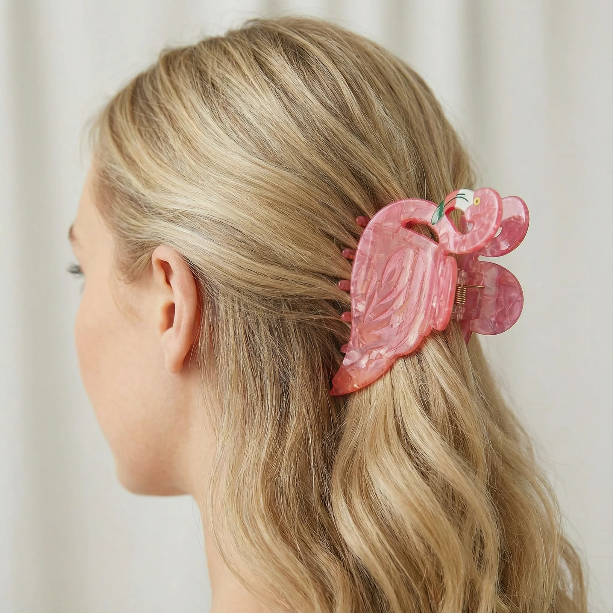 Velvet Claws Pink Flamingo Hair Clip - Image 13