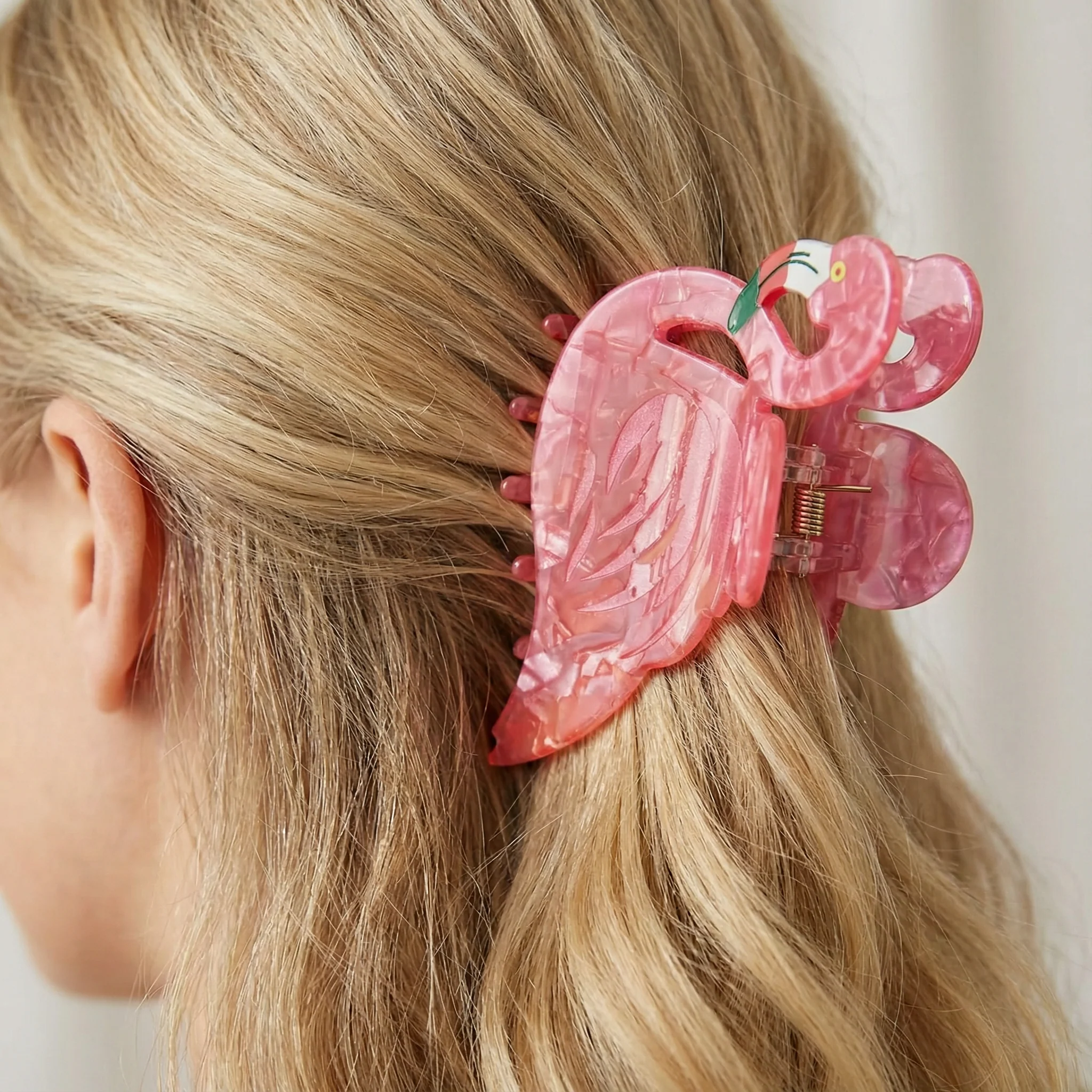 Velvet Claws Pink Flamingo Hair Clip - Image 2