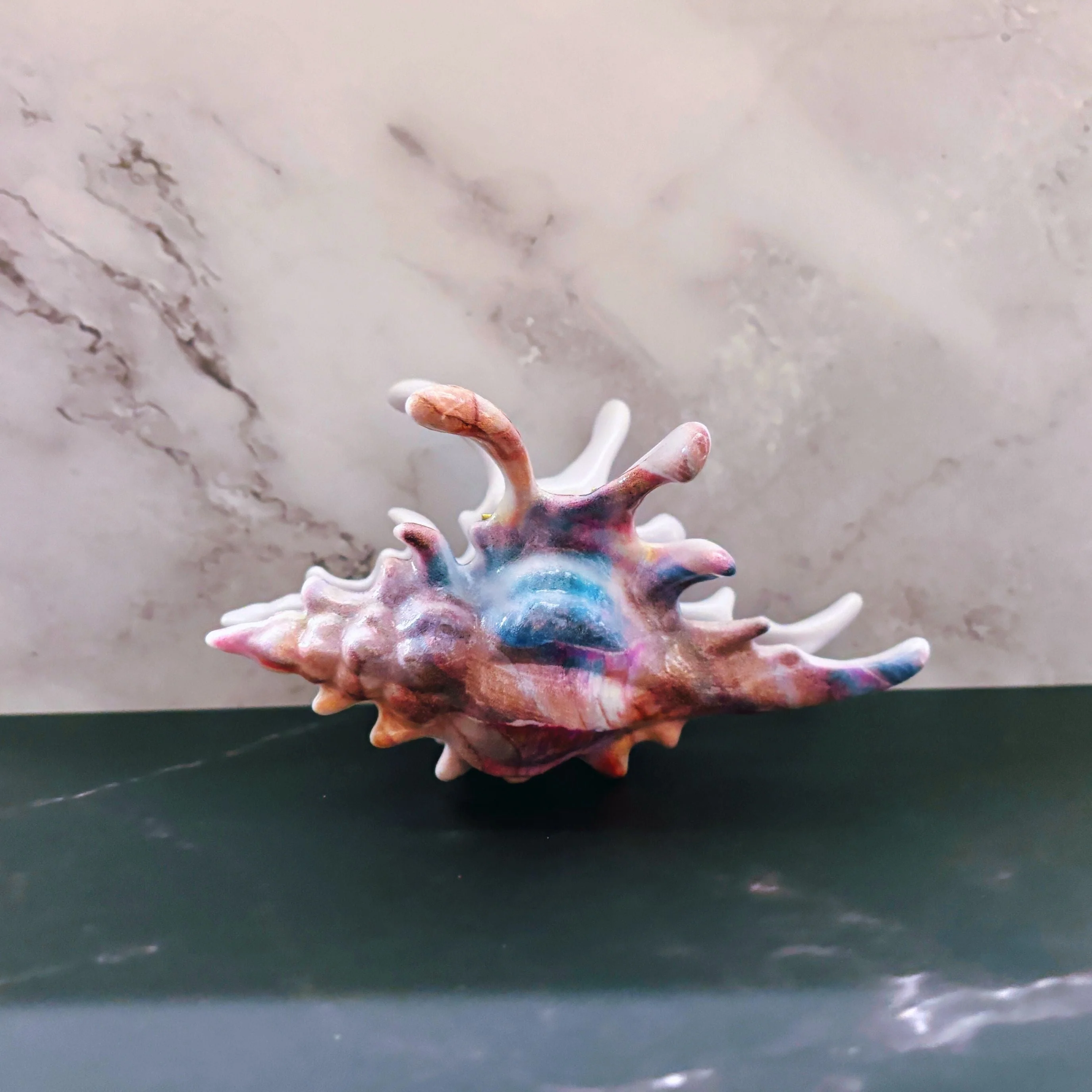 Velvet Claws Realistic Conch Shell Hair Claw in Mermaid Colors - Image 9