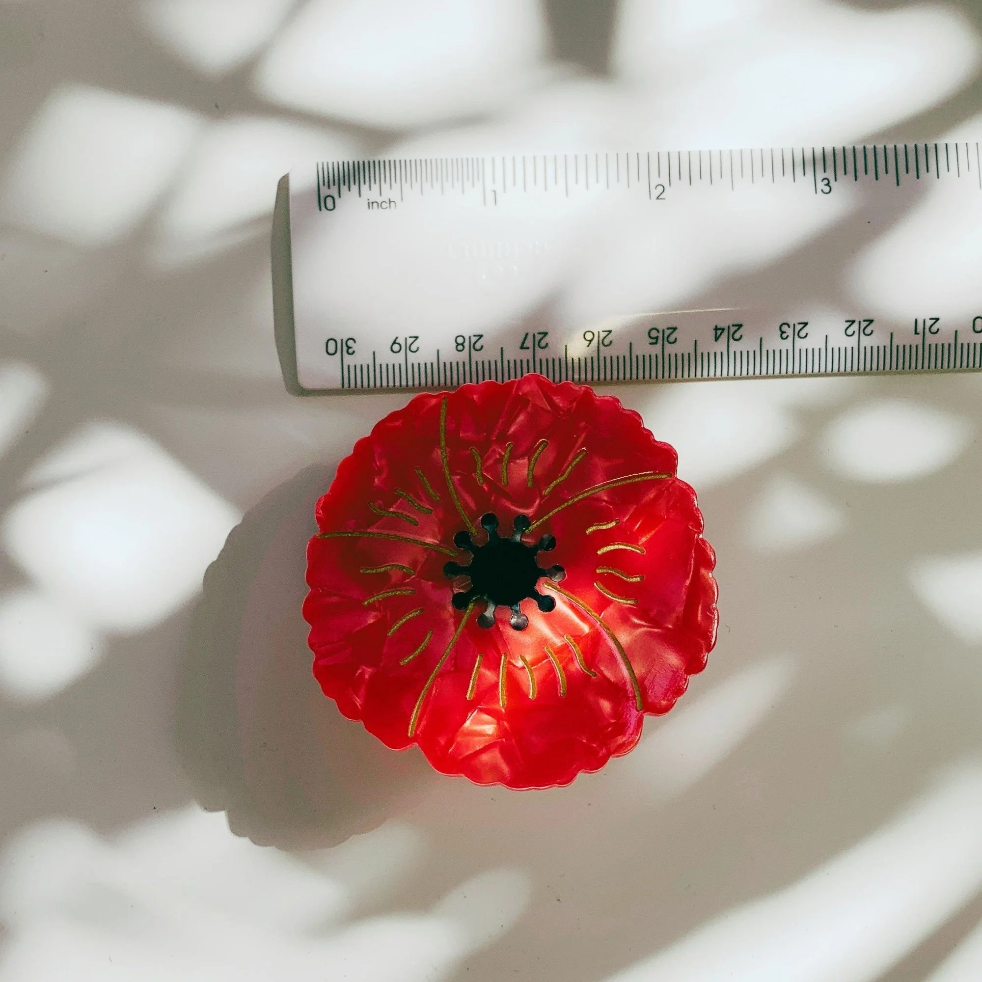 Velvet Claws Round Poppy Small Hair Claw - Image 6