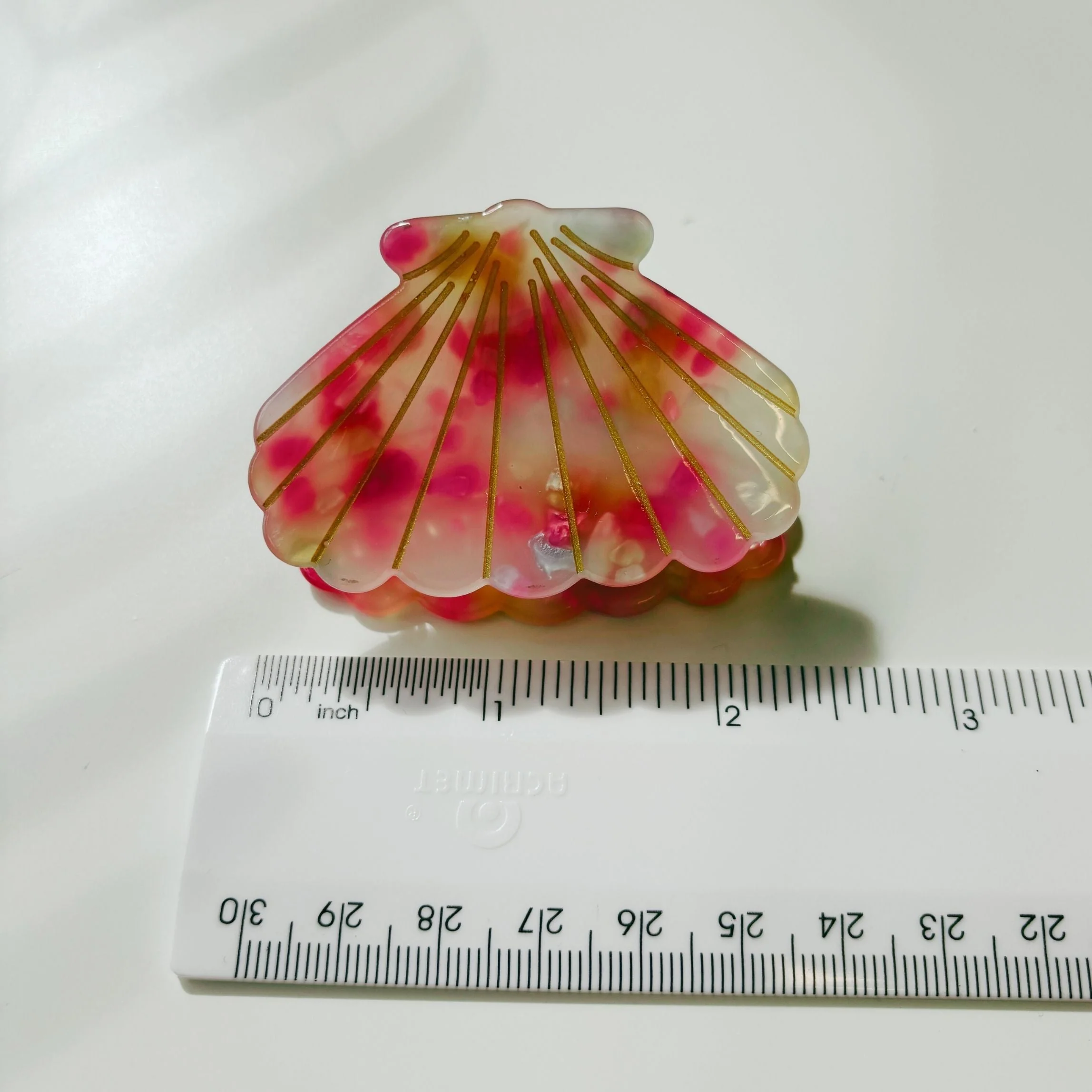 Velvet Claws Seashell Claw Set of 2: Aqua and Coral | Hair Claw Clip - Image 10
