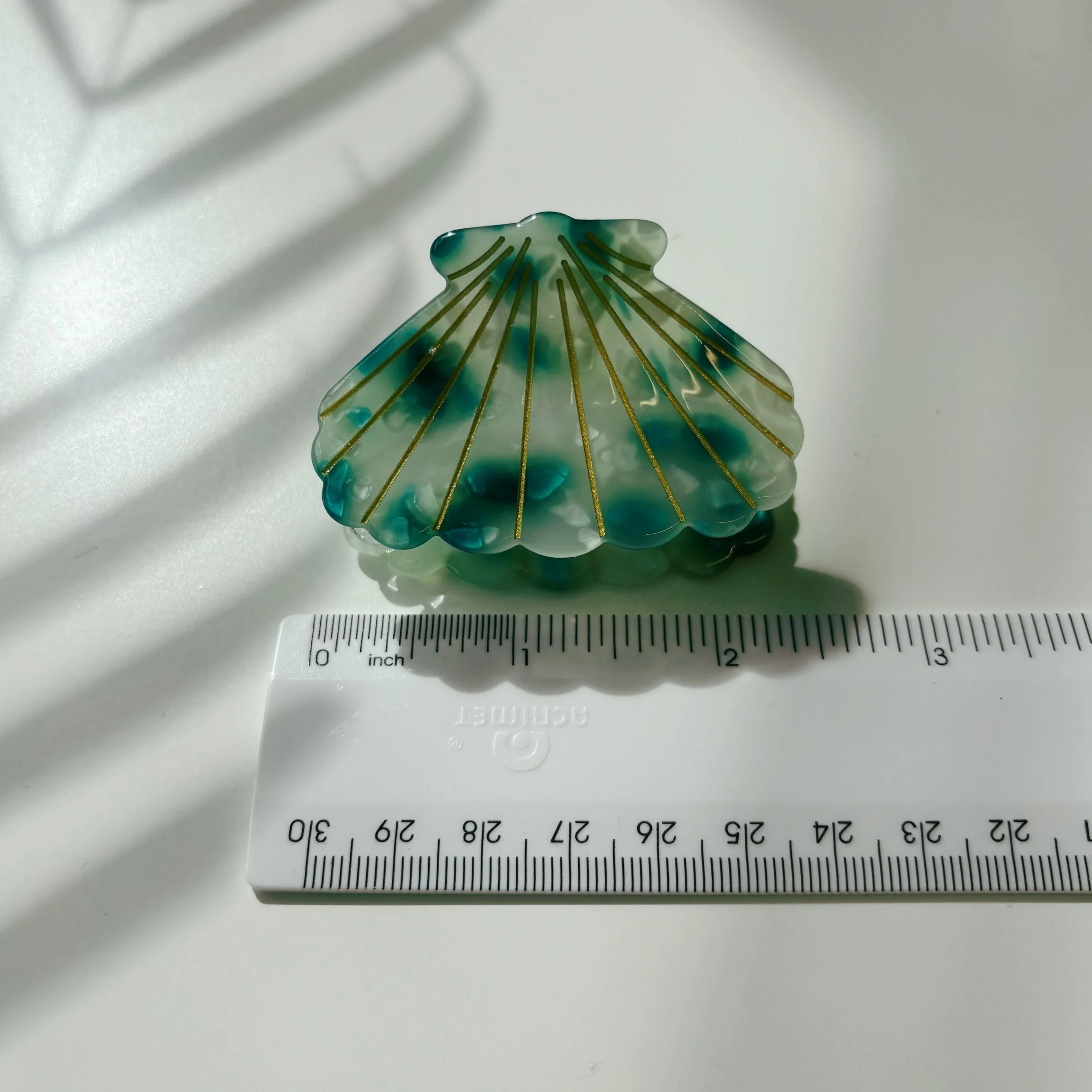 Velvet Claws Seashell Claw Set of 2: Aqua and Coral | Hair Claw Clip - Image 11