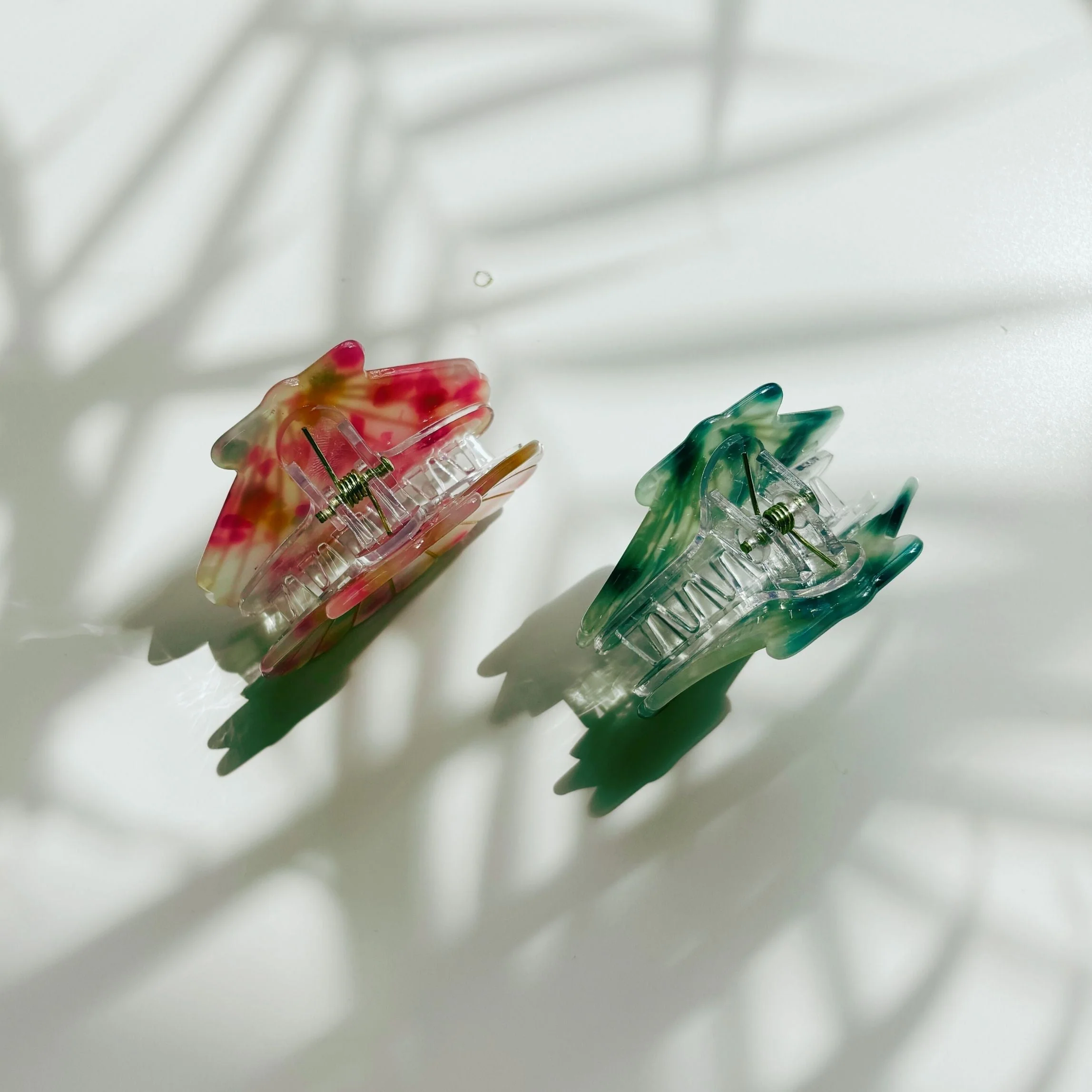 Velvet Claws Seashell Claw Set of 2: Aqua and Coral | Hair Claw Clip - Image 8