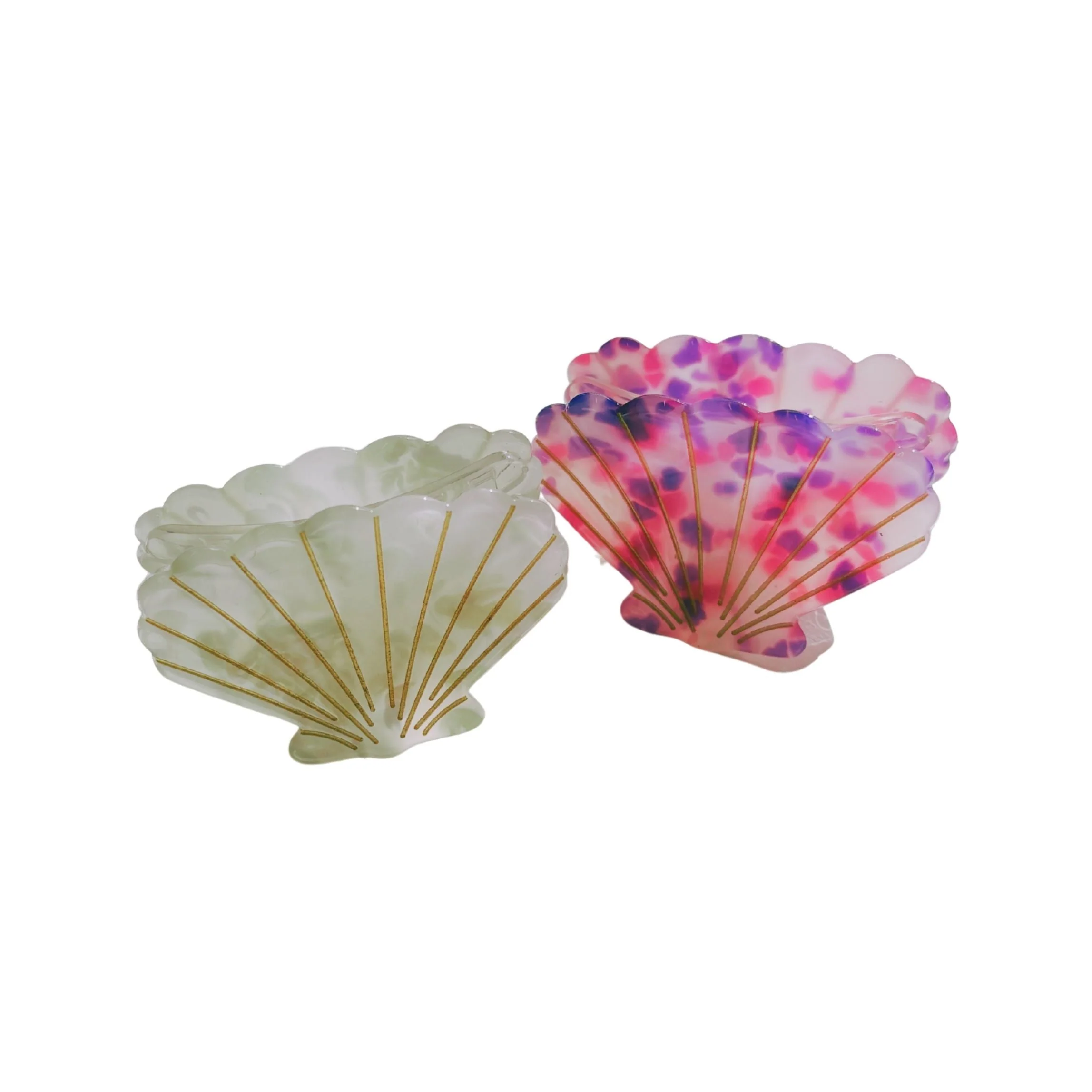 Velvet Claws Seashell Claw Set of 2: Pearl and Purple | Hair Claw Clip - Image 9