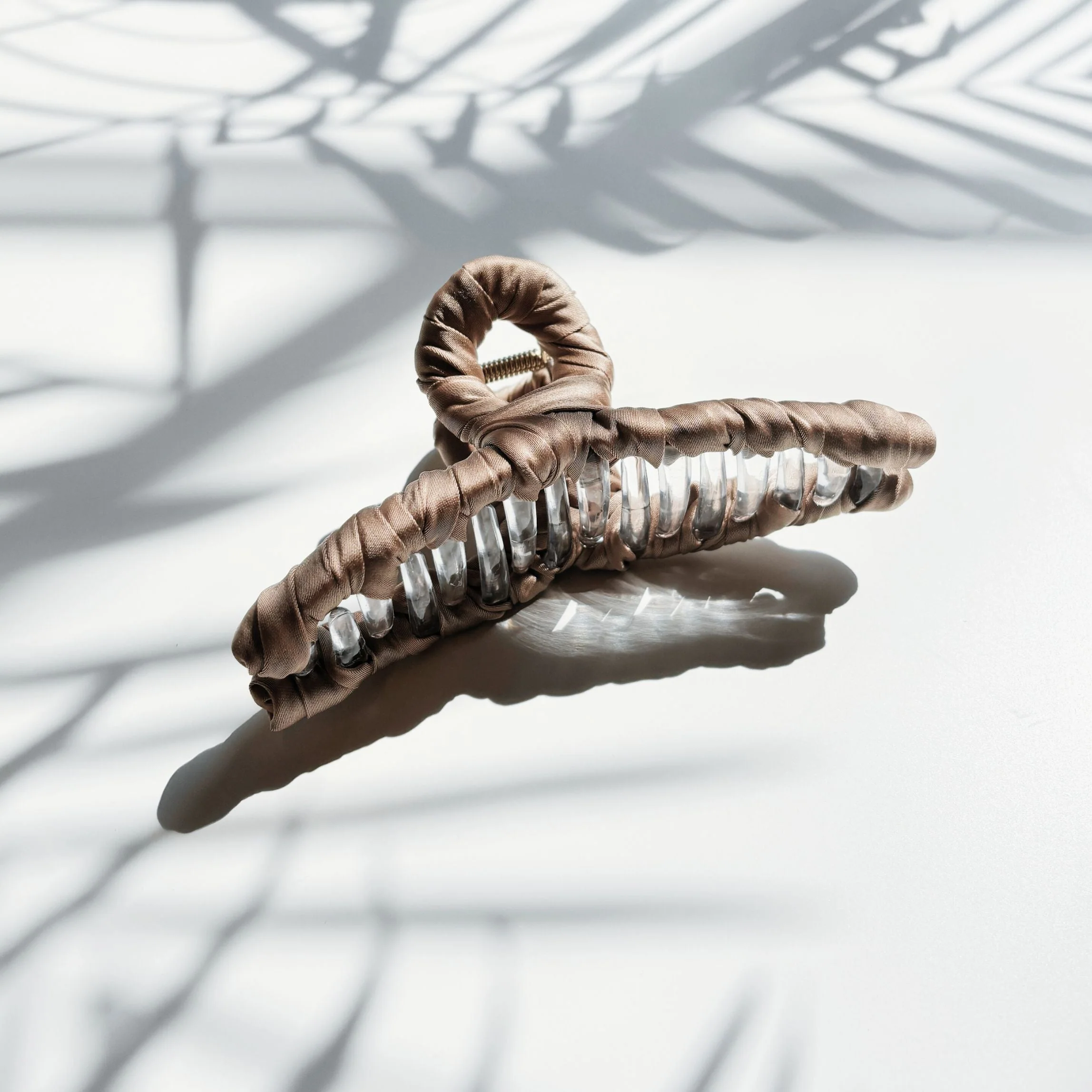 Velvet Claws Ultra Profesh Satin Wrapped Thin Hair Claw in Bronze - Image 4