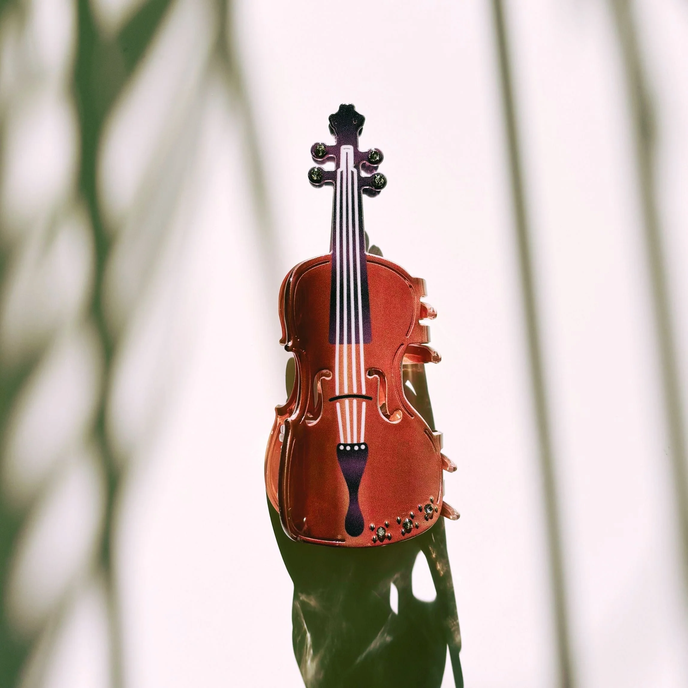 Velvet Claws Violin Hair Claw | Music Lover Claw Clip - Image 2