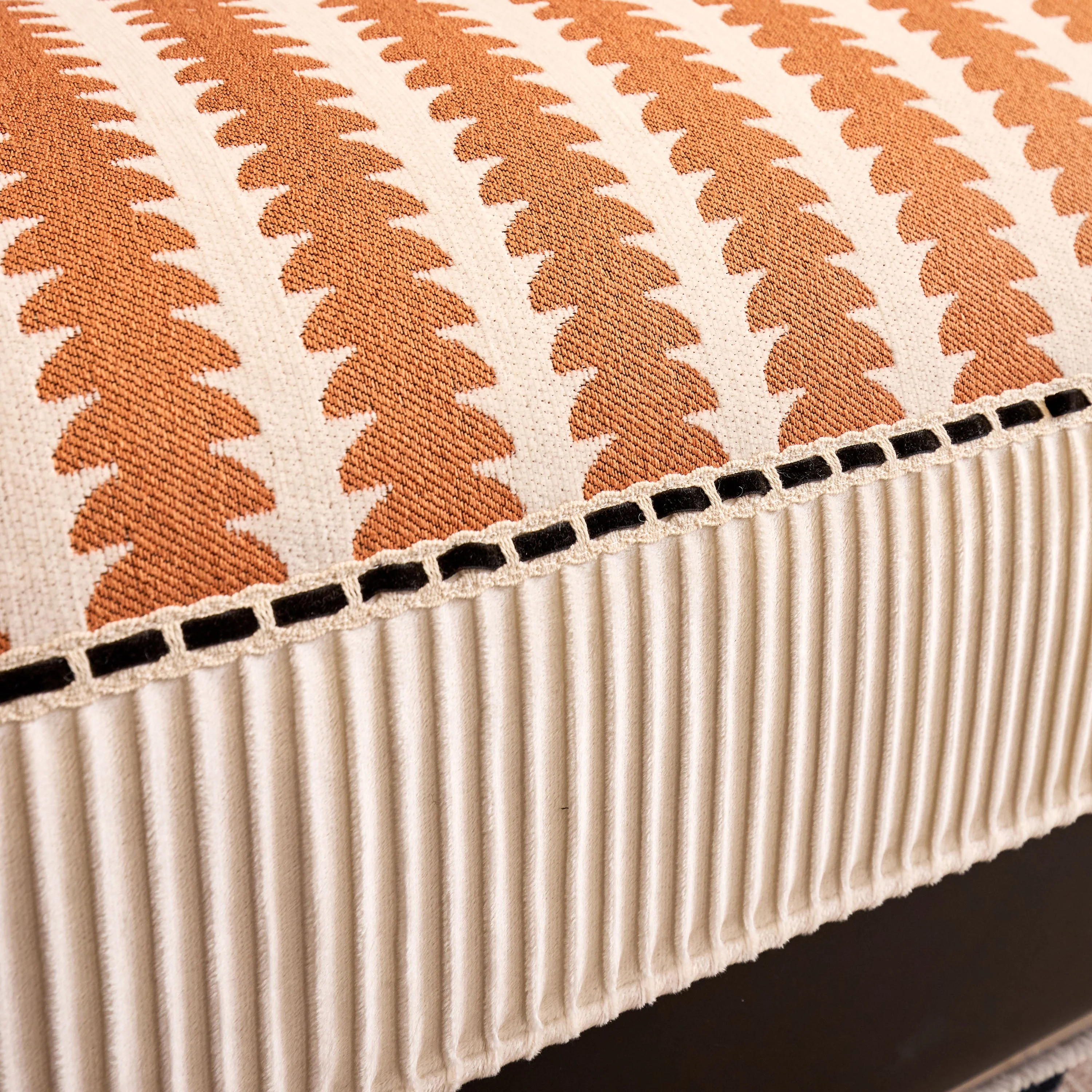 Vertical Stripes Sectional Sofa Cover Slipcover - Non-Slip, Fits L-Shape Couches - Image 112