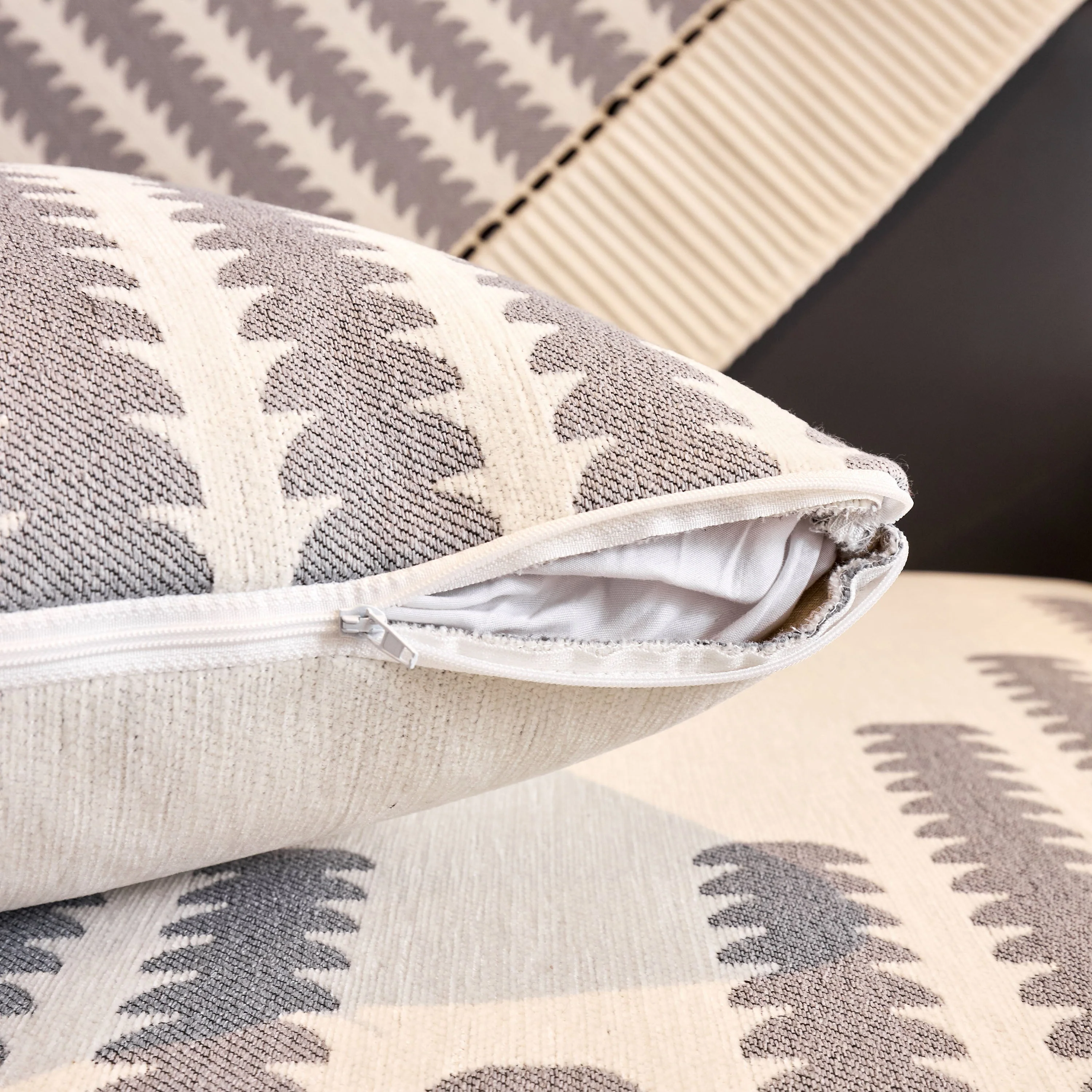 Vertical Stripes Sectional Sofa Cover Slipcover - Non-Slip, Fits L-Shape Couches - Image 28