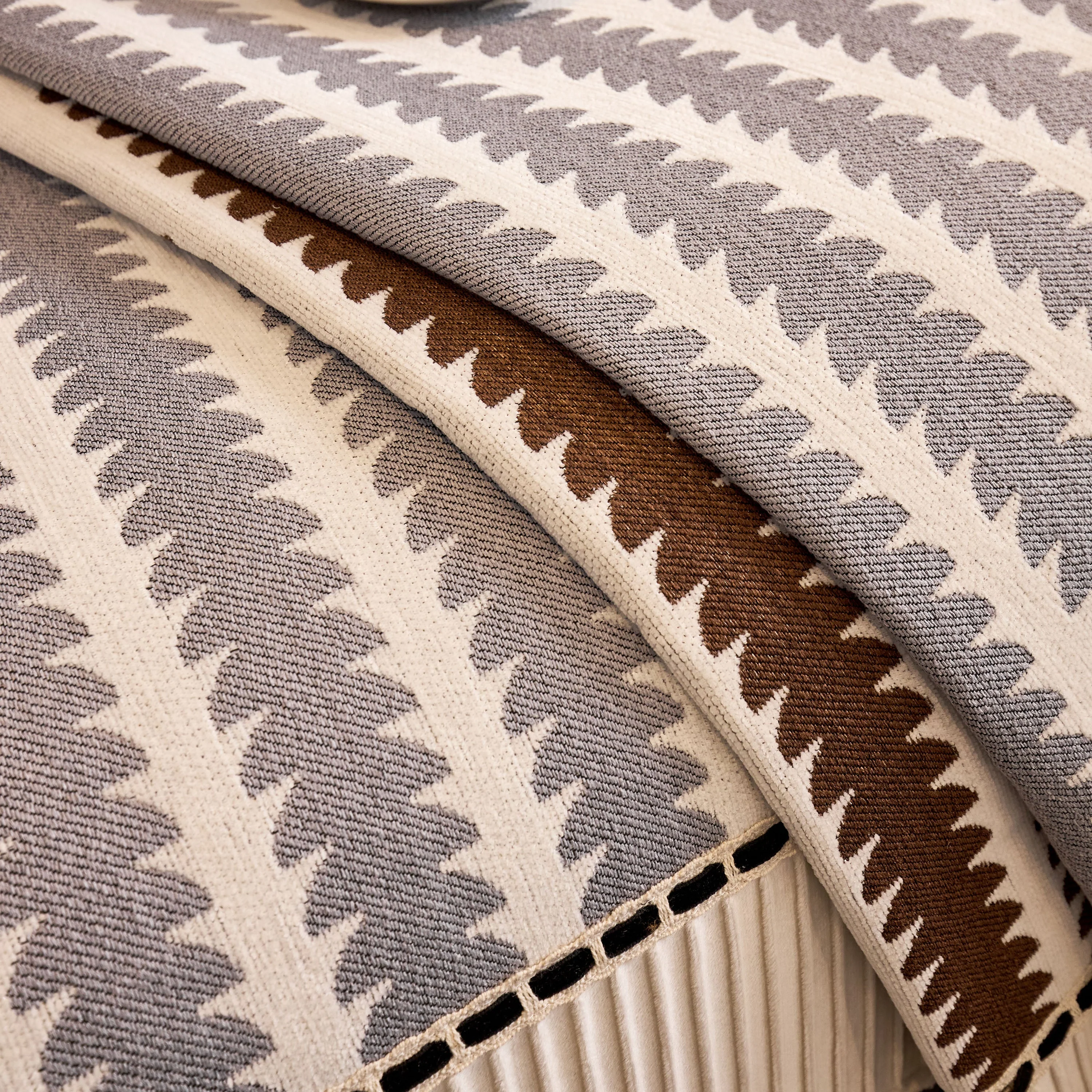 Vertical Stripes Sectional Sofa Cover Slipcover - Non-Slip, Fits L-Shape Couches - Image 49