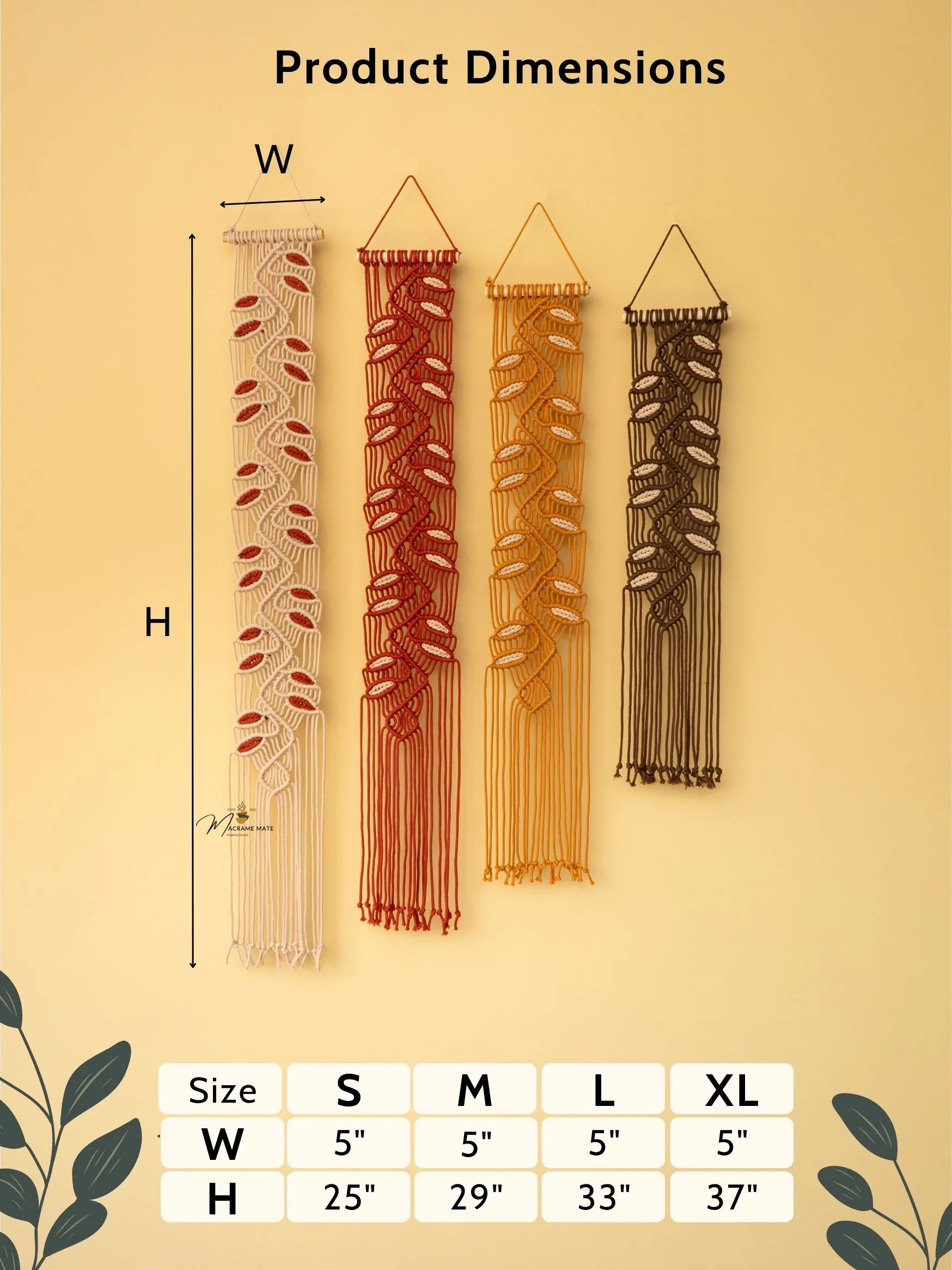 Vesta Earth Macrame Wall Hangings - Image 2