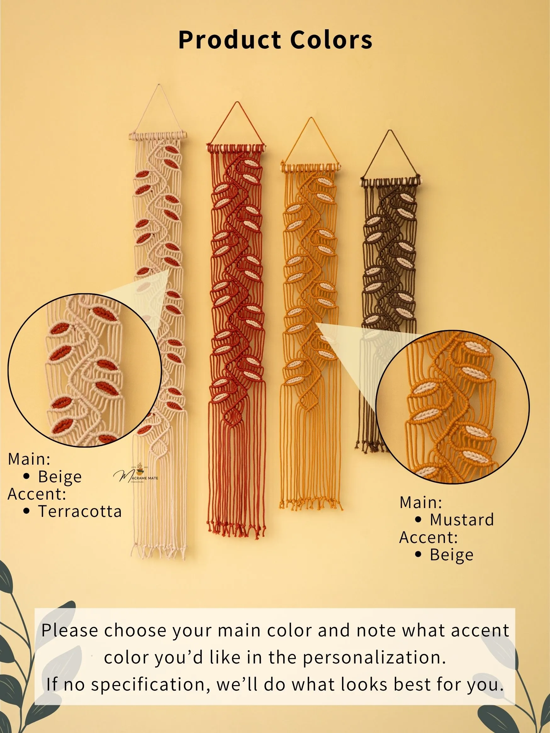 Vesta Earth Macrame Wall Hangings - Image 3
