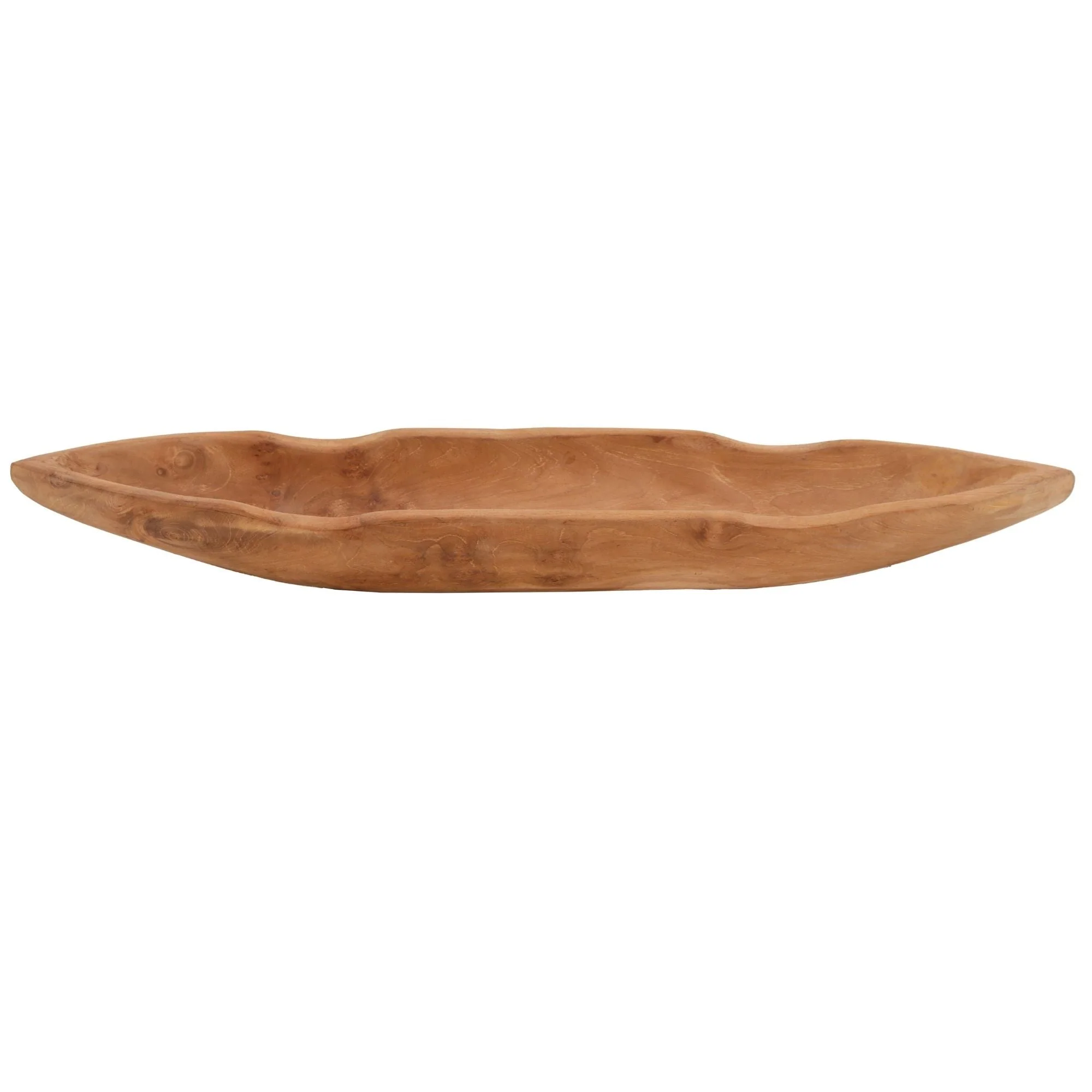 Viking Boat Natural Teak Table Centerpiece - Image 4