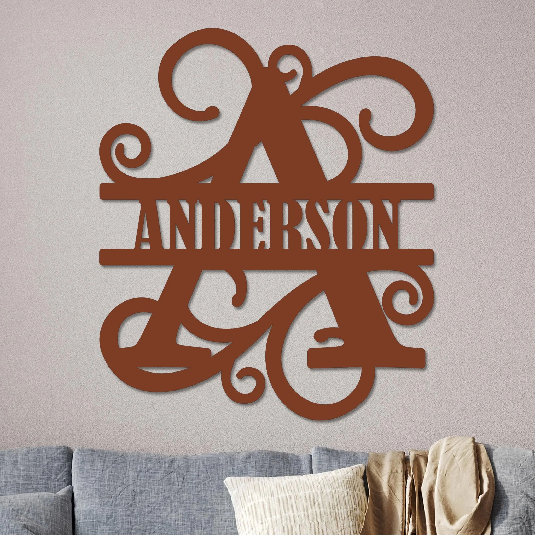 Vined Monogram Sign - Image 10