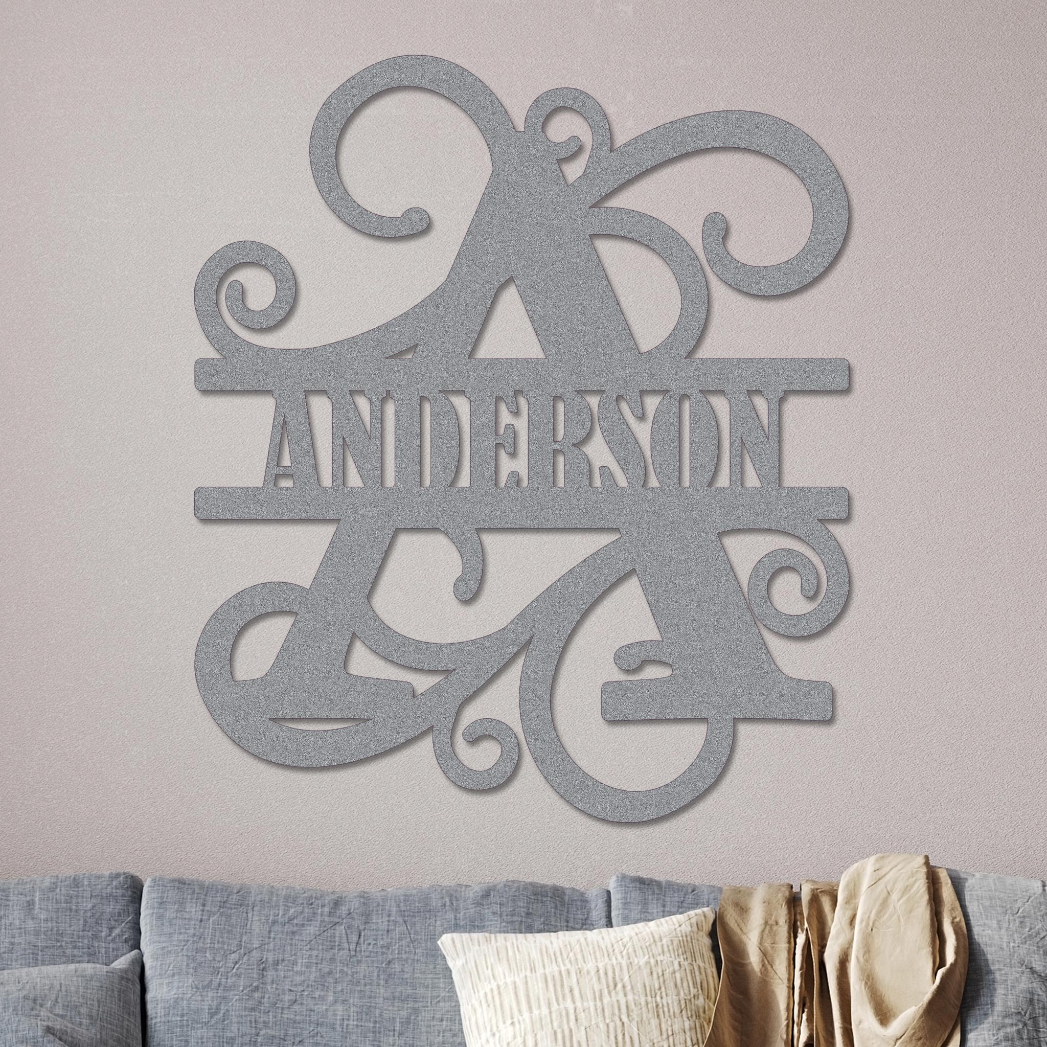Vined Monogram Sign - Image 13