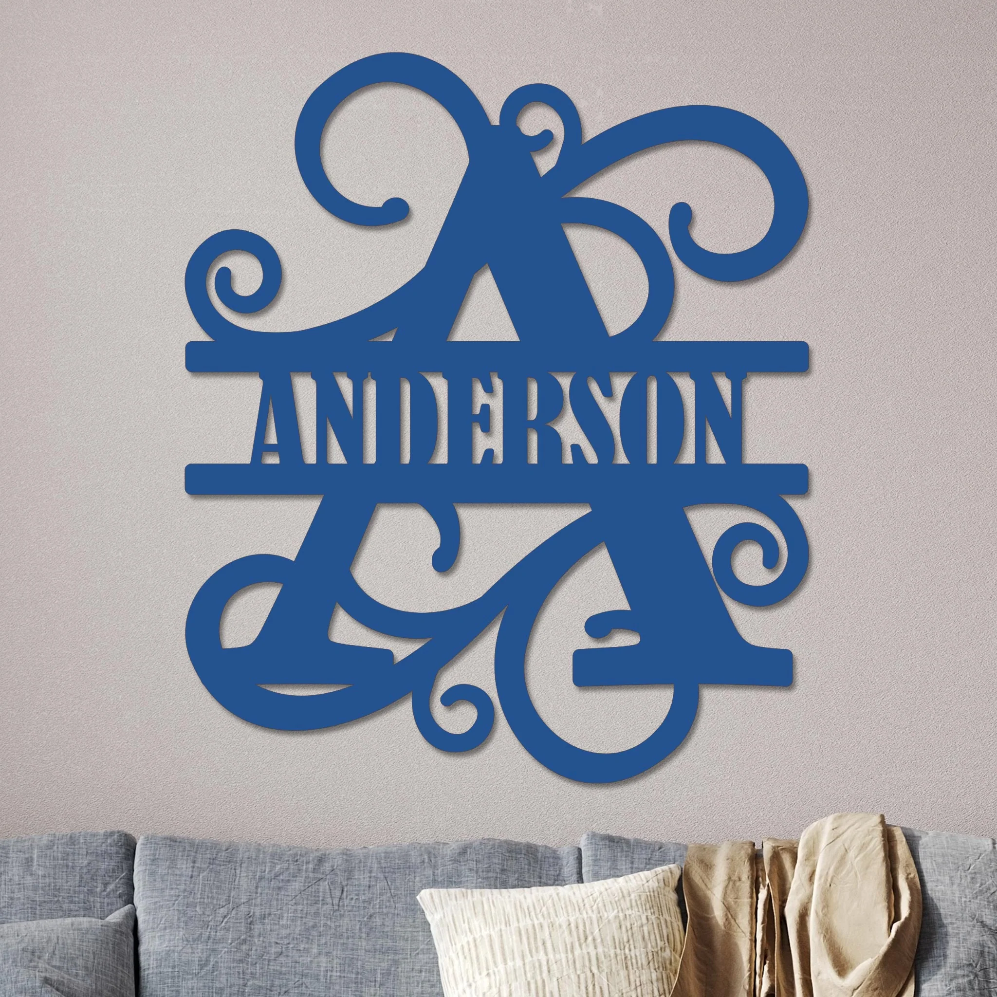 Vined Monogram Sign - Image 14