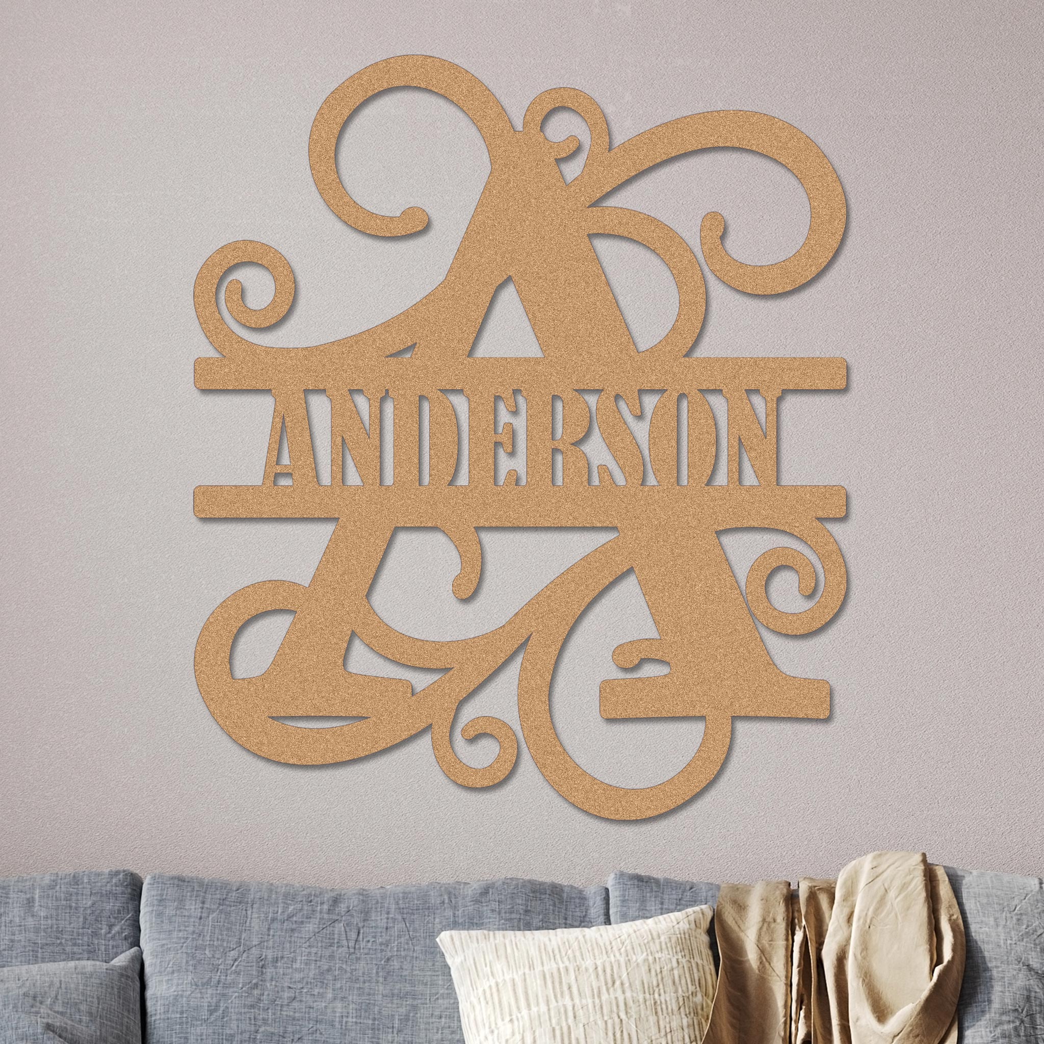 Vined Monogram Sign - Image 15