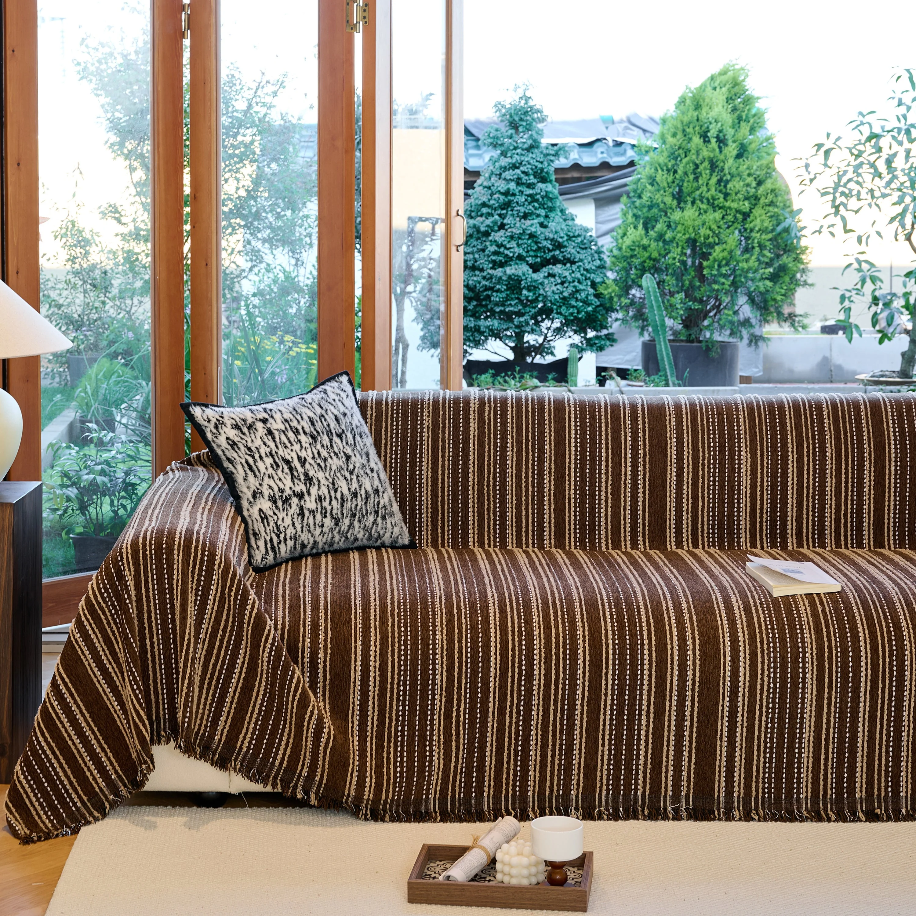 Vintage-Inspired Striped Blankets for Couch Covers Luxury Couch Throw Cover with Timeless Elegance - Image 45