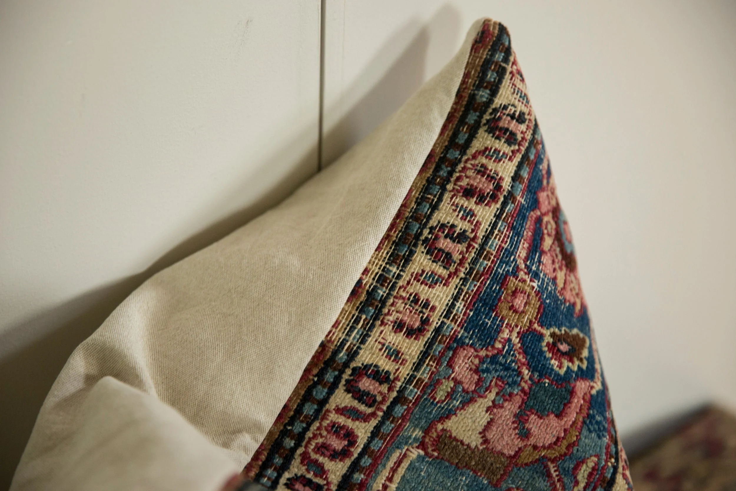 Vintage Meshed Rug Fragment Pillow - Image 6