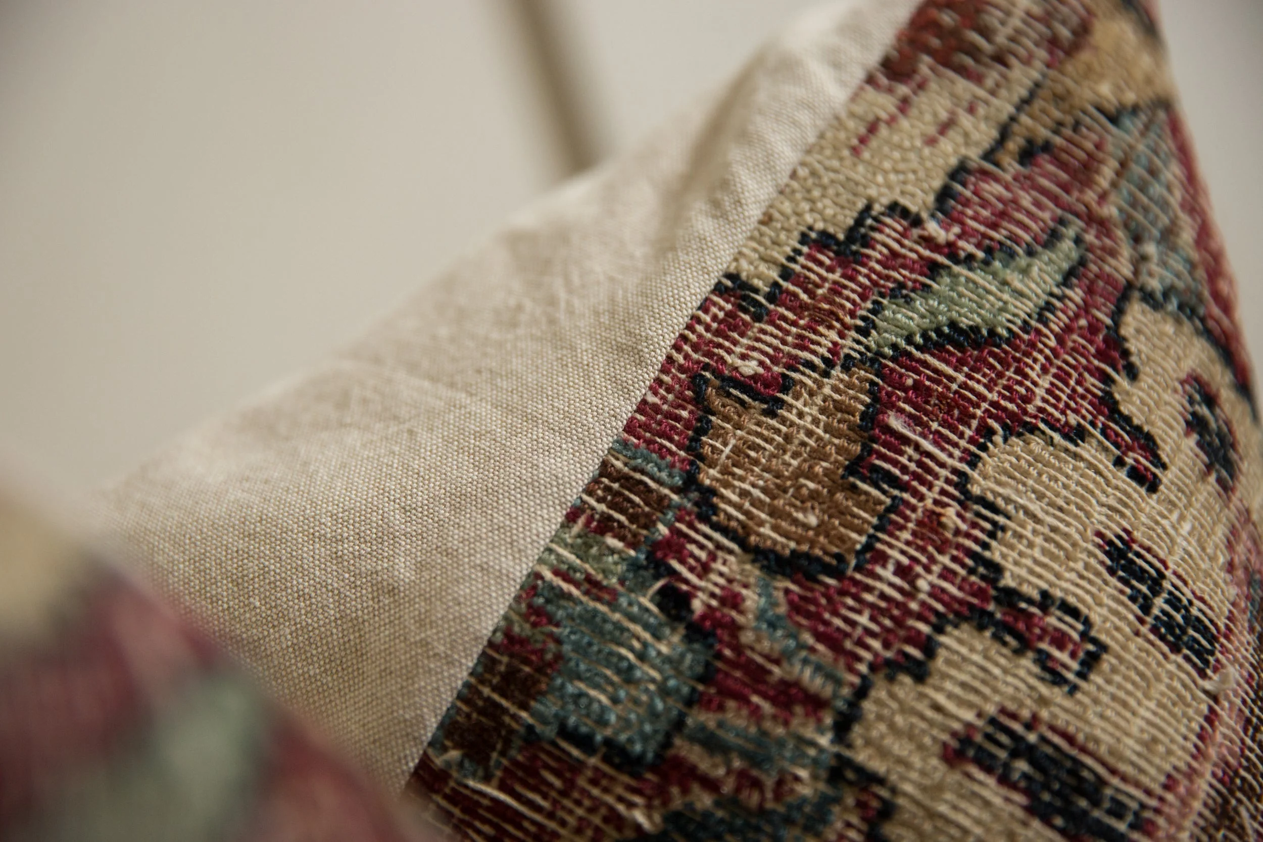 Vintage Meshed Rug Fragment Pillow - Image 10