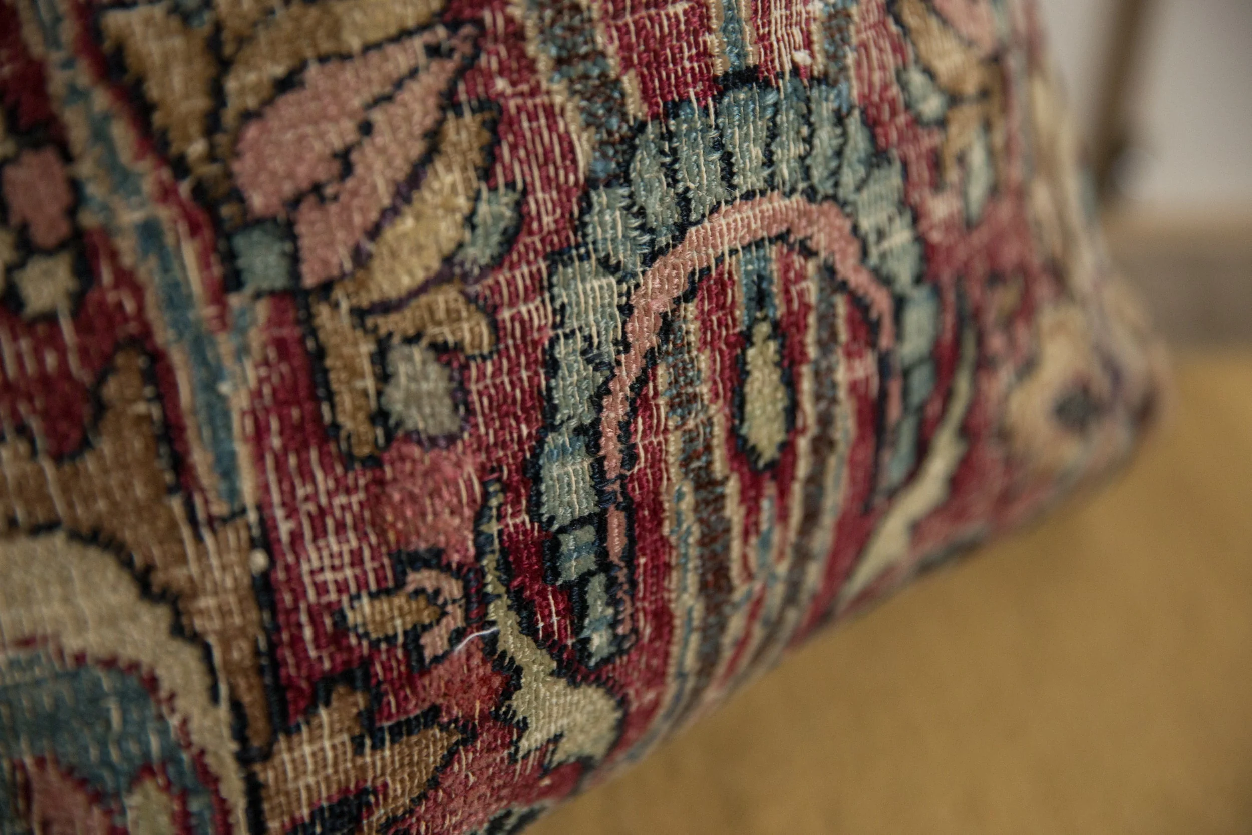 Vintage Meshed Rug Fragment Pillow - Image 11