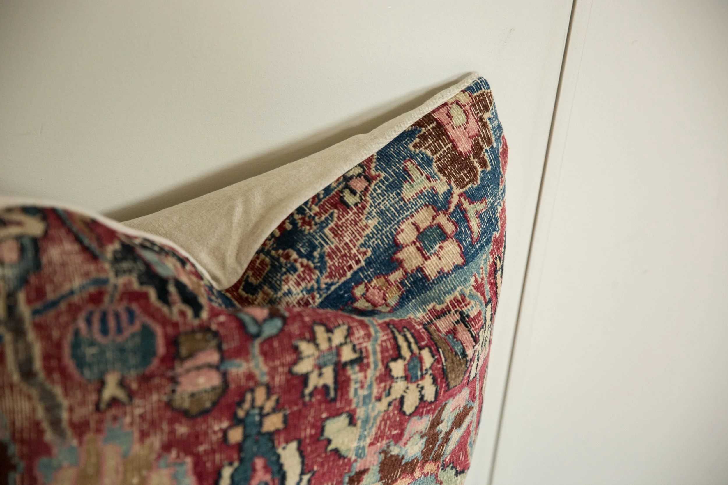 Vintage Meshed Rug Fragment Pillow - Image 5