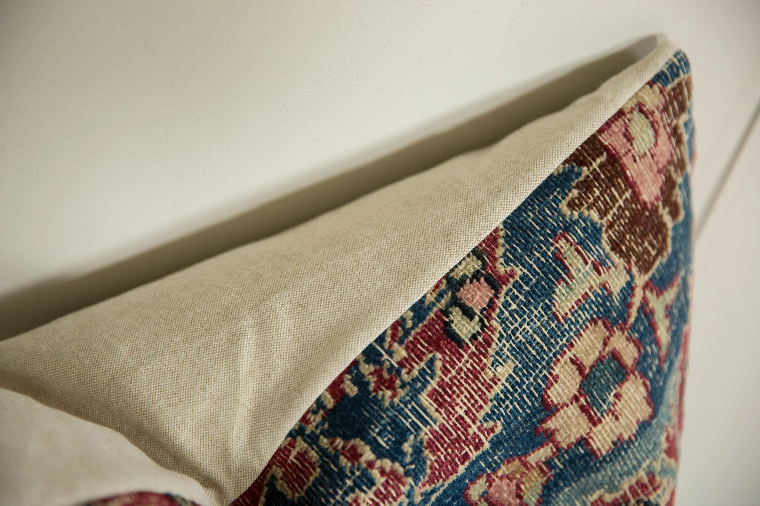 Vintage Meshed Rug Fragment Pillow - Image 6