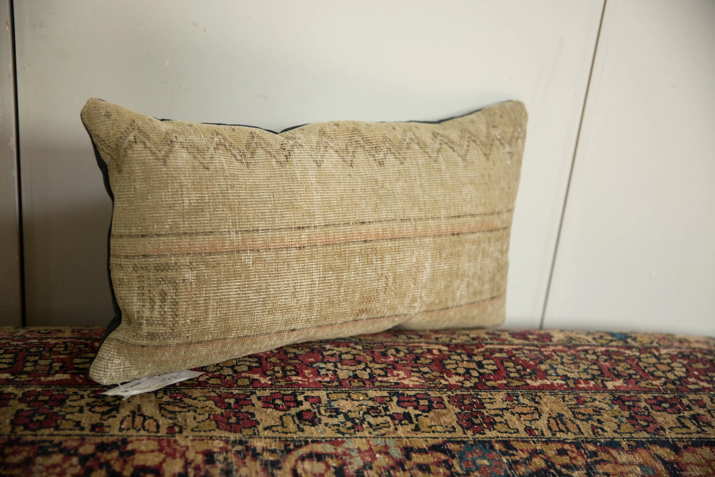 Vintage Northwest Persian Rug Fragment Pillow - Image 4