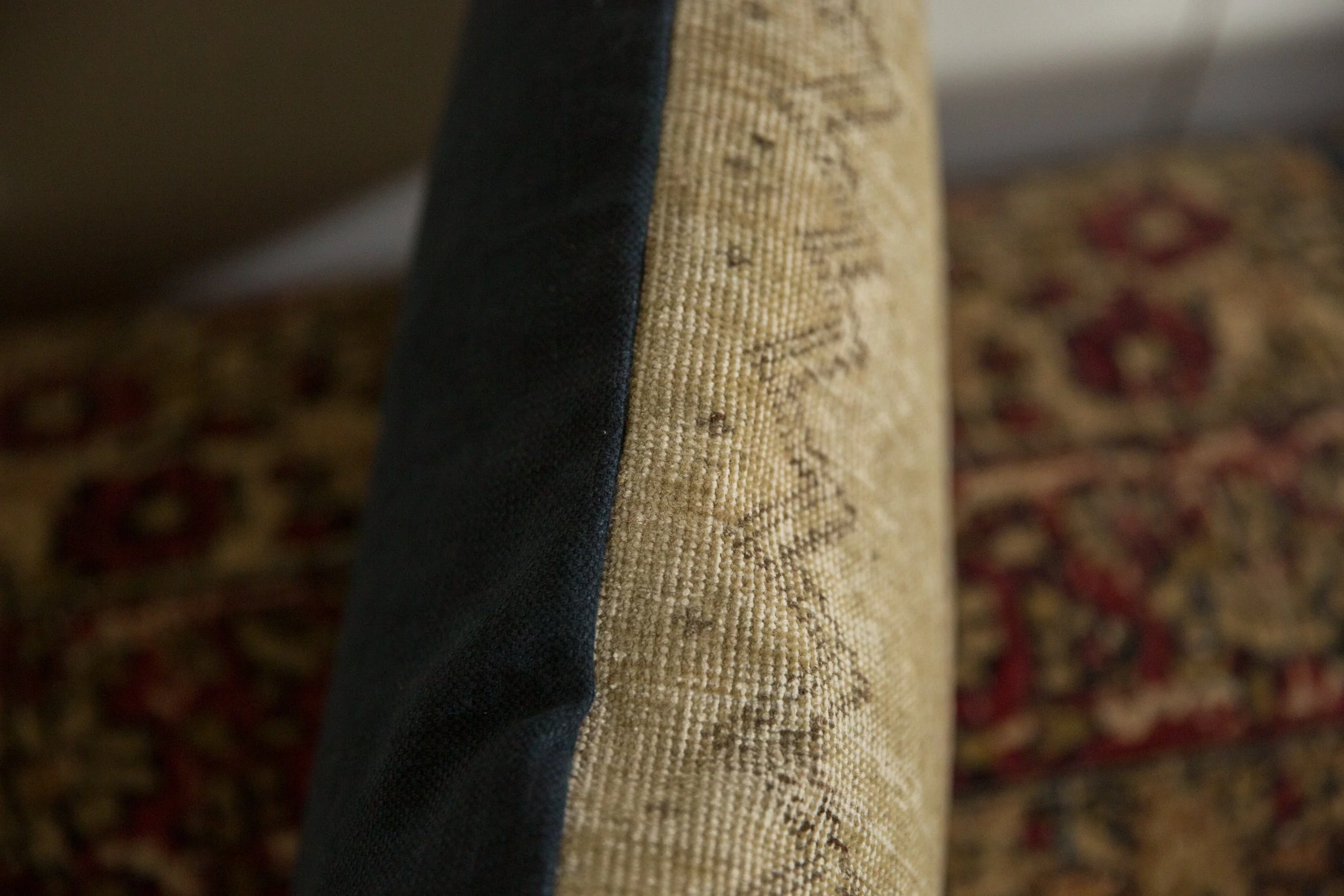 Vintage Northwest Persian Rug Fragment Pillow - Image 6
