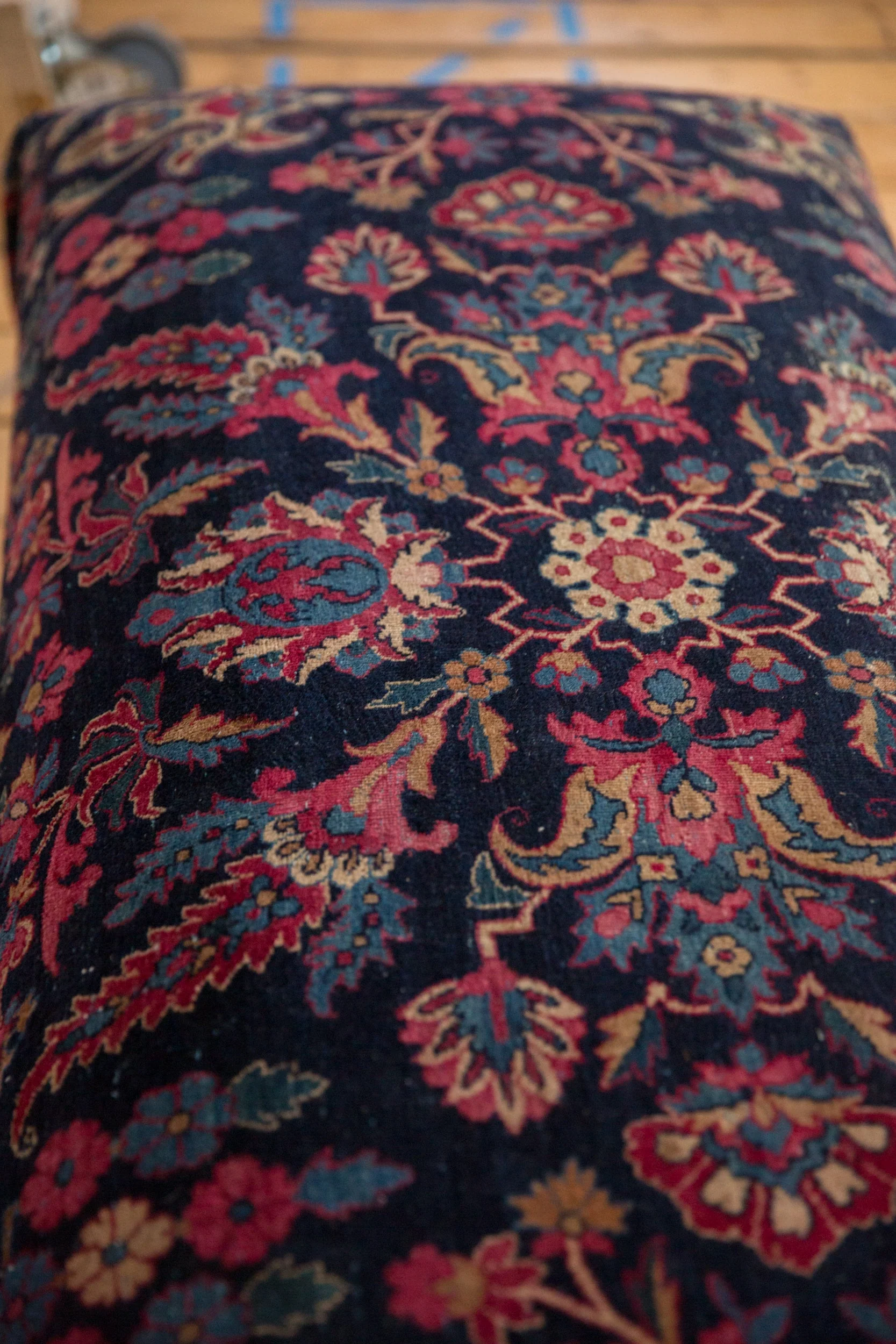 Vintage Persian Rug Ottoman Coffee Table - Image 4