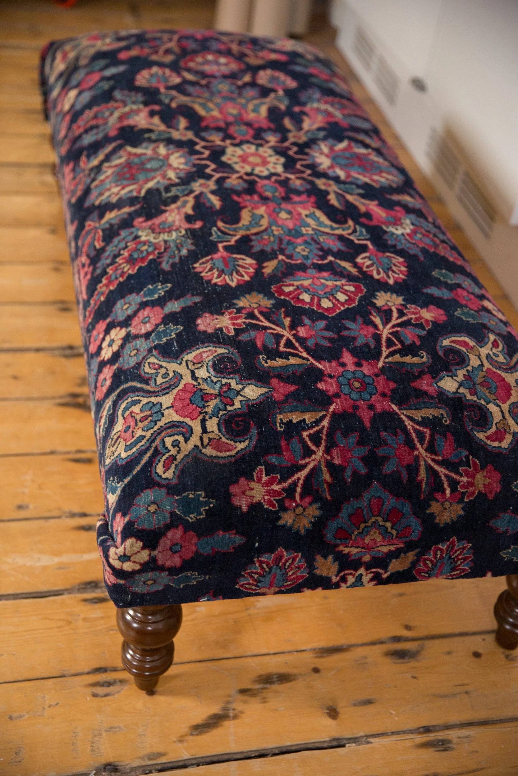 Vintage Persian Rug Ottoman Coffee Table - Image 5