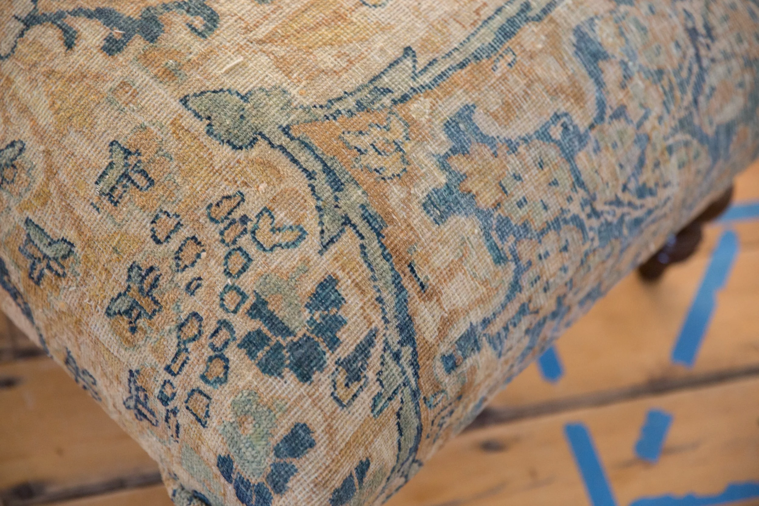 Vintage Persian Rug Ottoman Coffee Table - Image 10